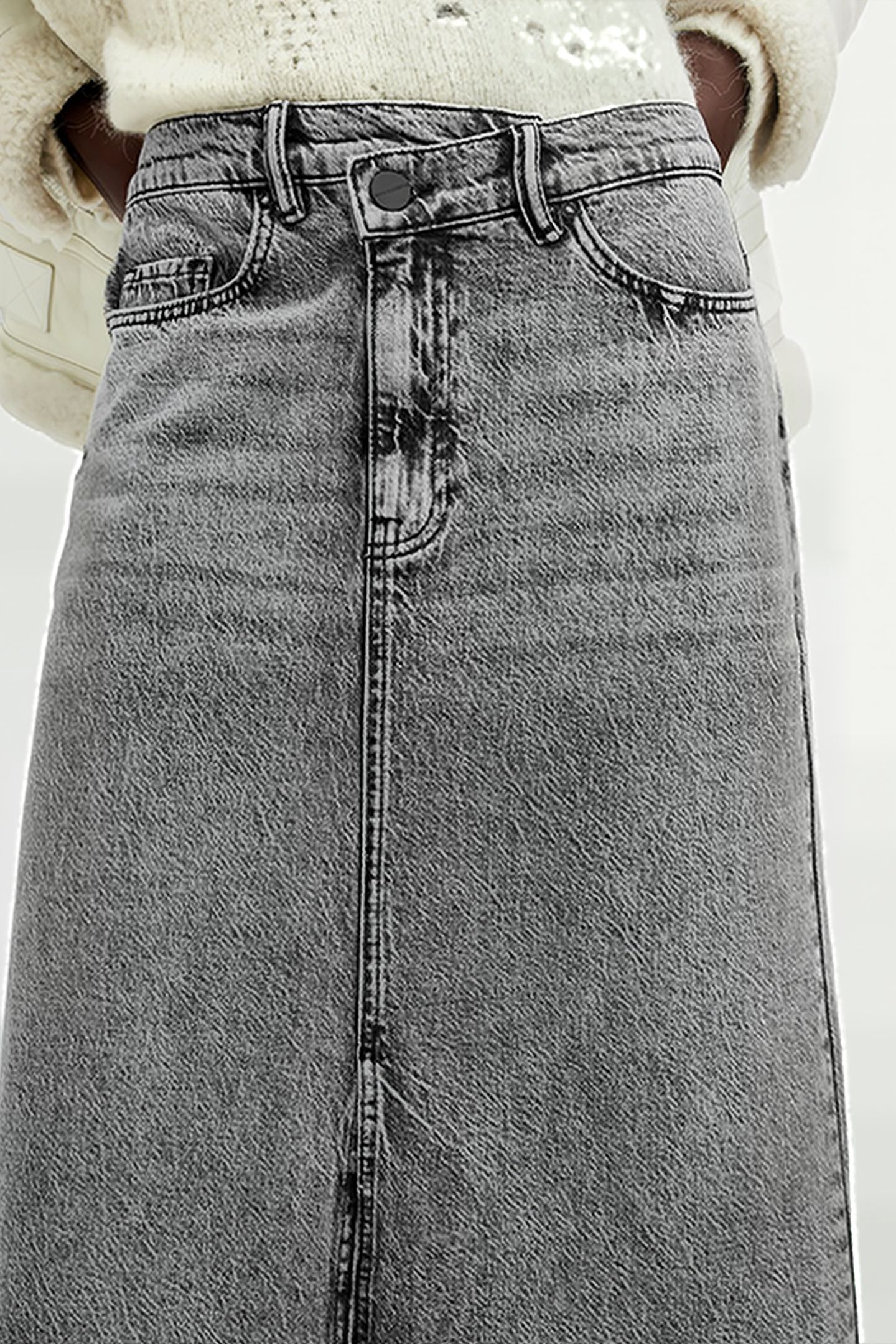 NOIR MAXI SKIRT VINTAGE BLACK 8