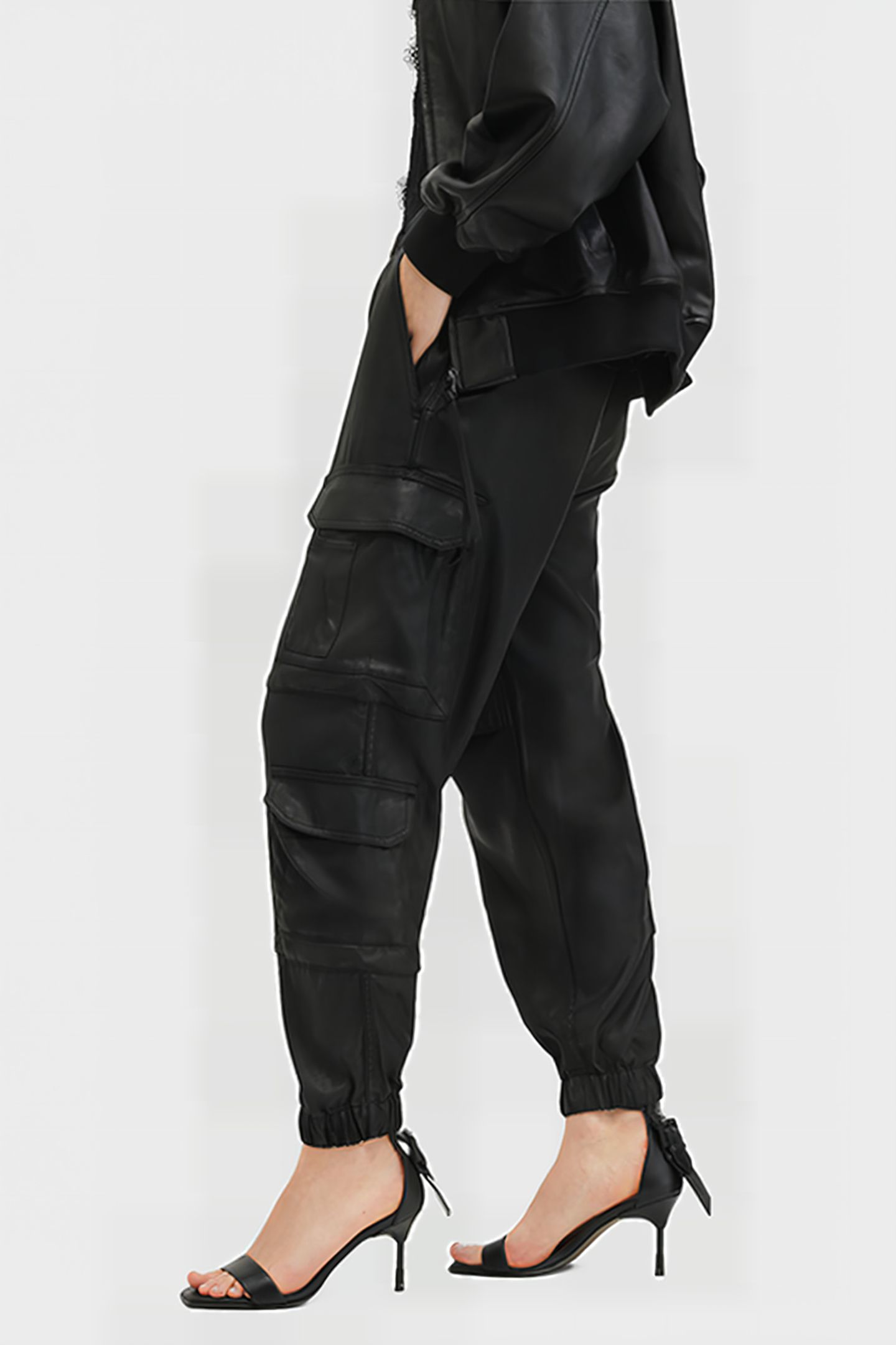 HIMARI CARGO TROUSER COATED BLACK 7