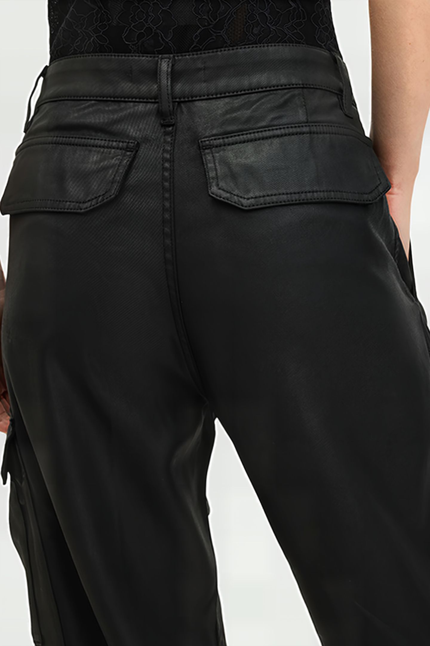 HIMARI CARGO TROUSER COATED BLACK 9