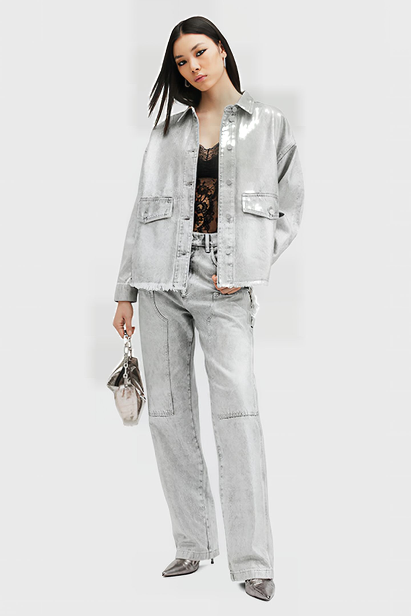 MIA CARPENTER JEAN COATED SILVER 6