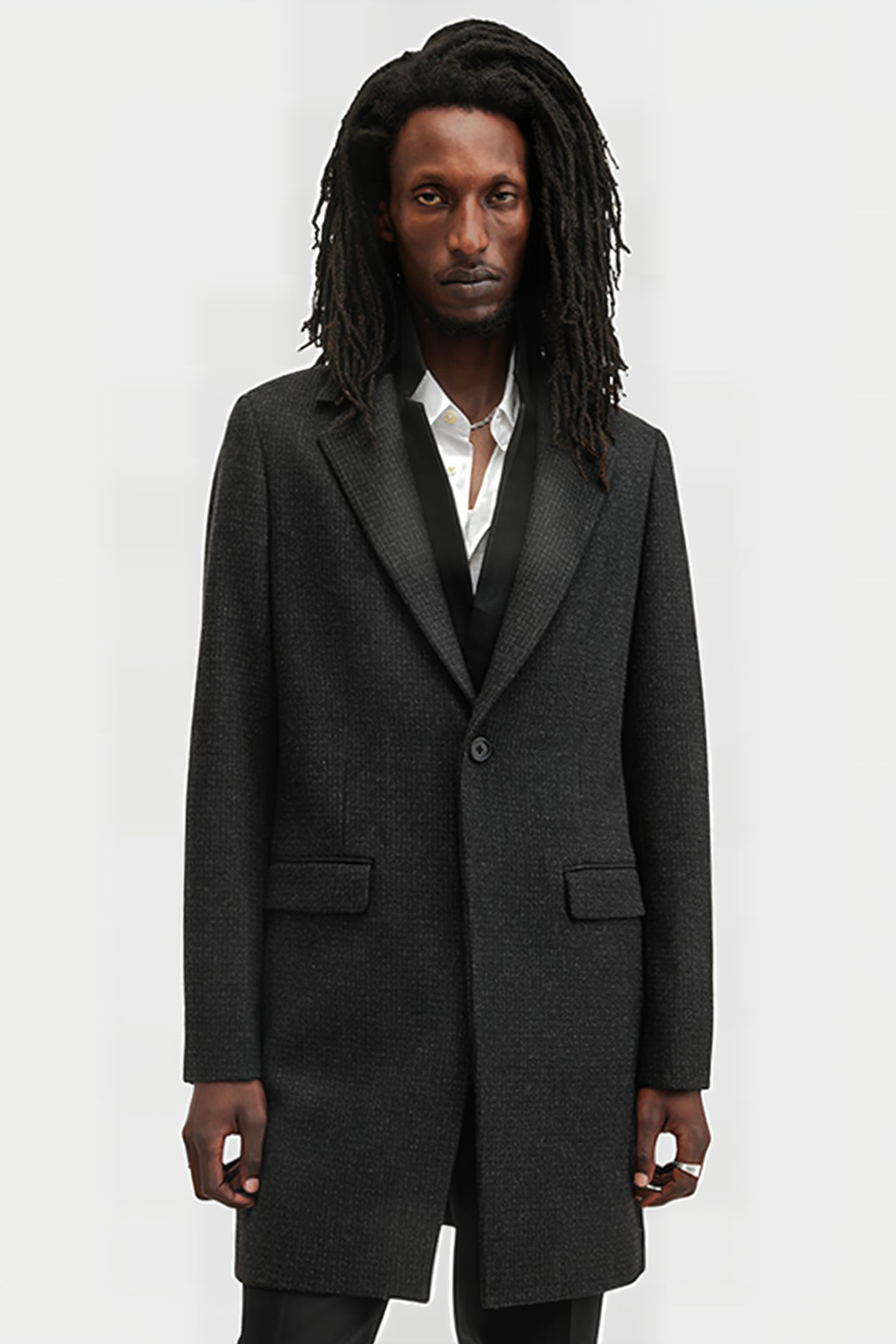 WIXX COAT CINDER BLACK MARL 1