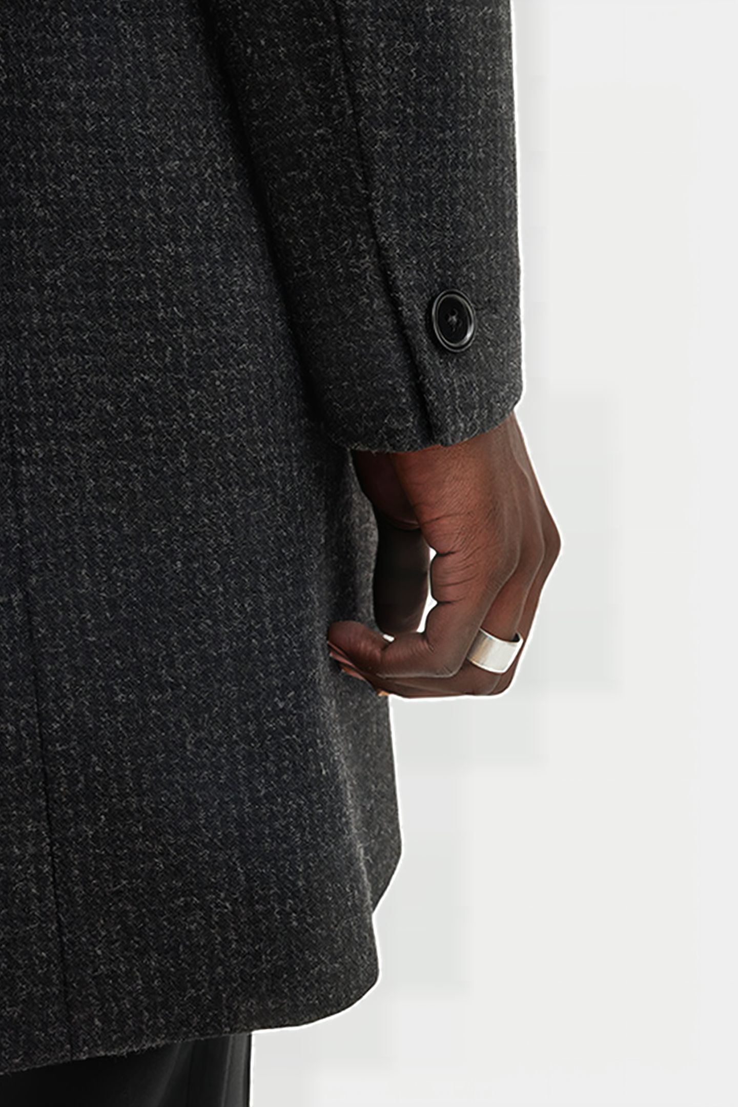 WIXX COAT CINDER BLACK MARL 8
