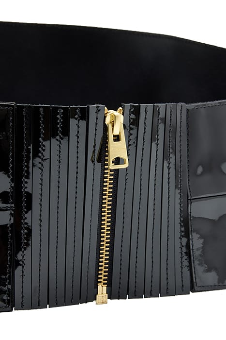 OAKLEY CORSET BELT PATENT BLACK/BRASS 4