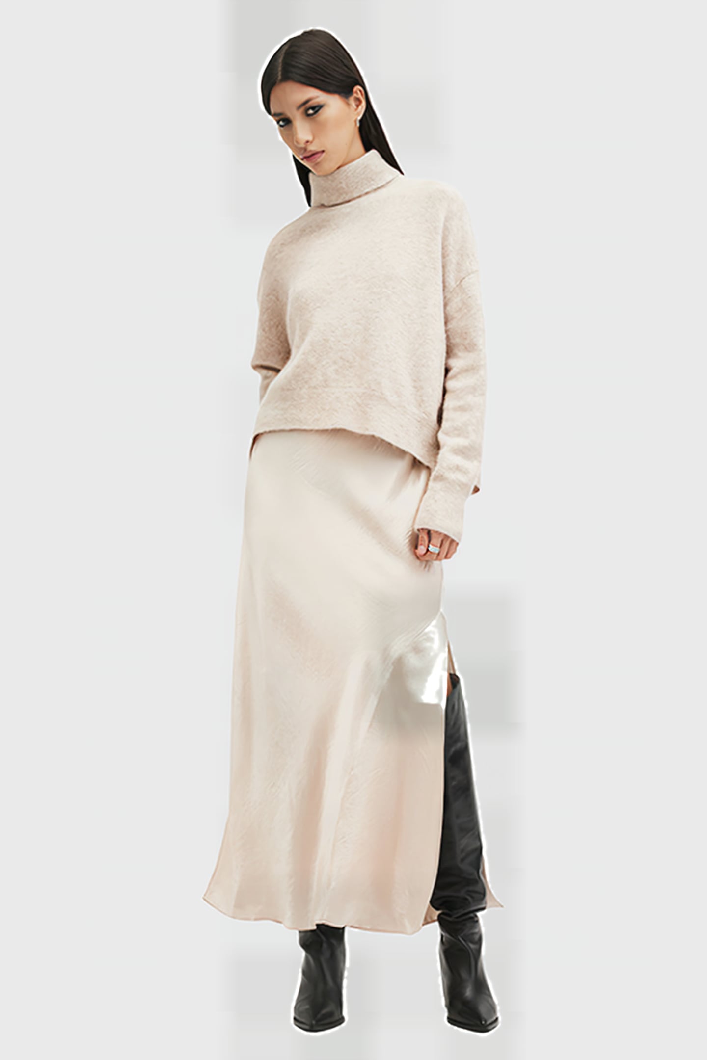 NICO DRESS FAWN BROWN 1