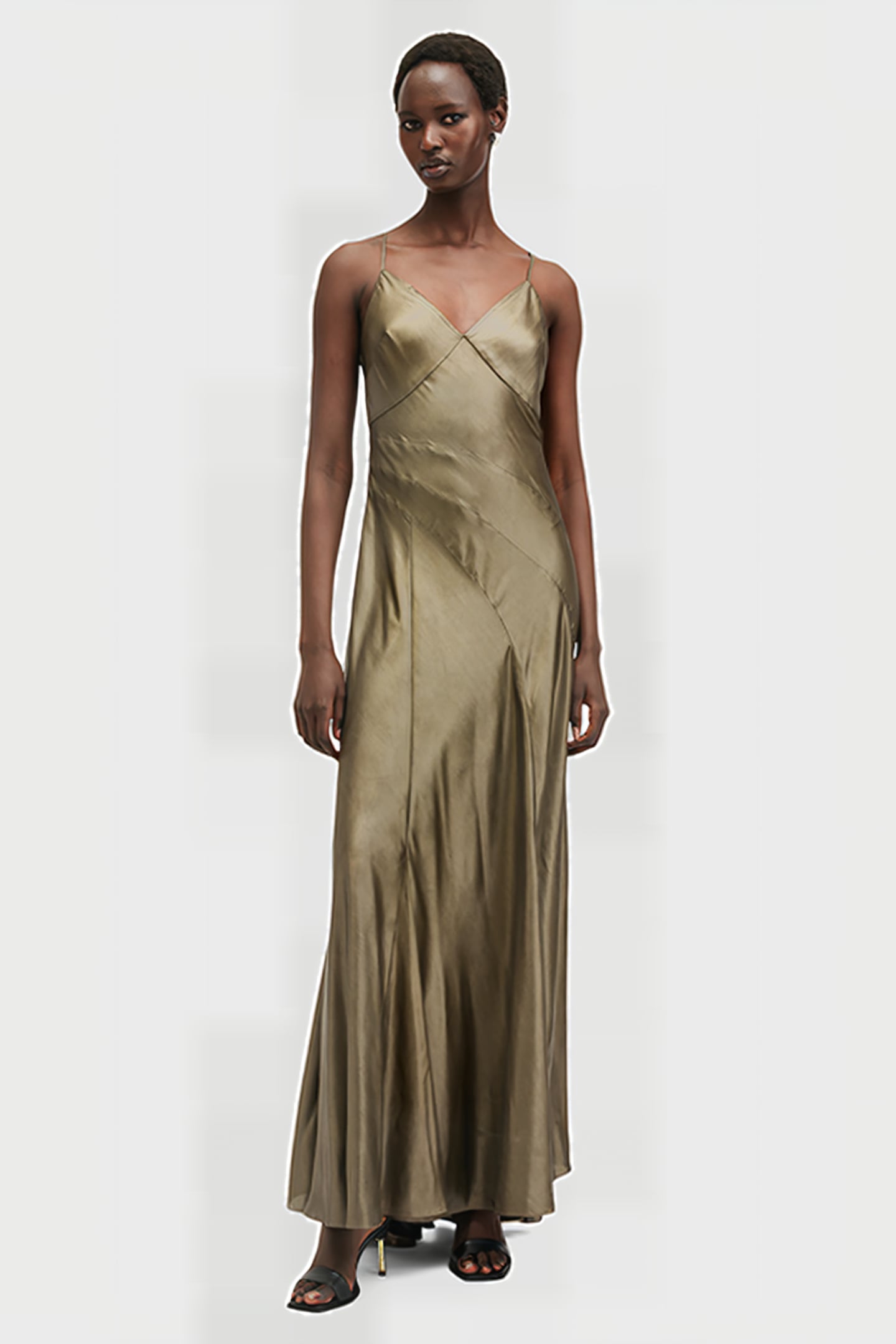 LILI MAXI DRESS METALLIC GOLD 1