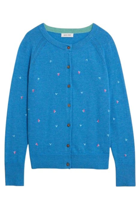 LULU EMBROIDERED CARDI BLUE MULTI 2