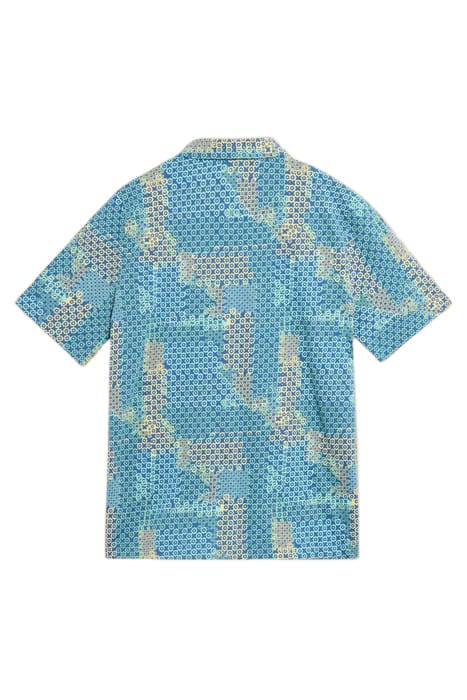 COSMIC SHORT SLEEVE SHIRT BLUE PRINT 2