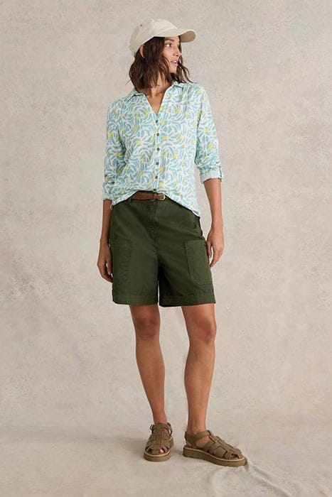 ANNIE JERSEY SHIRT WHITE MULTI 1