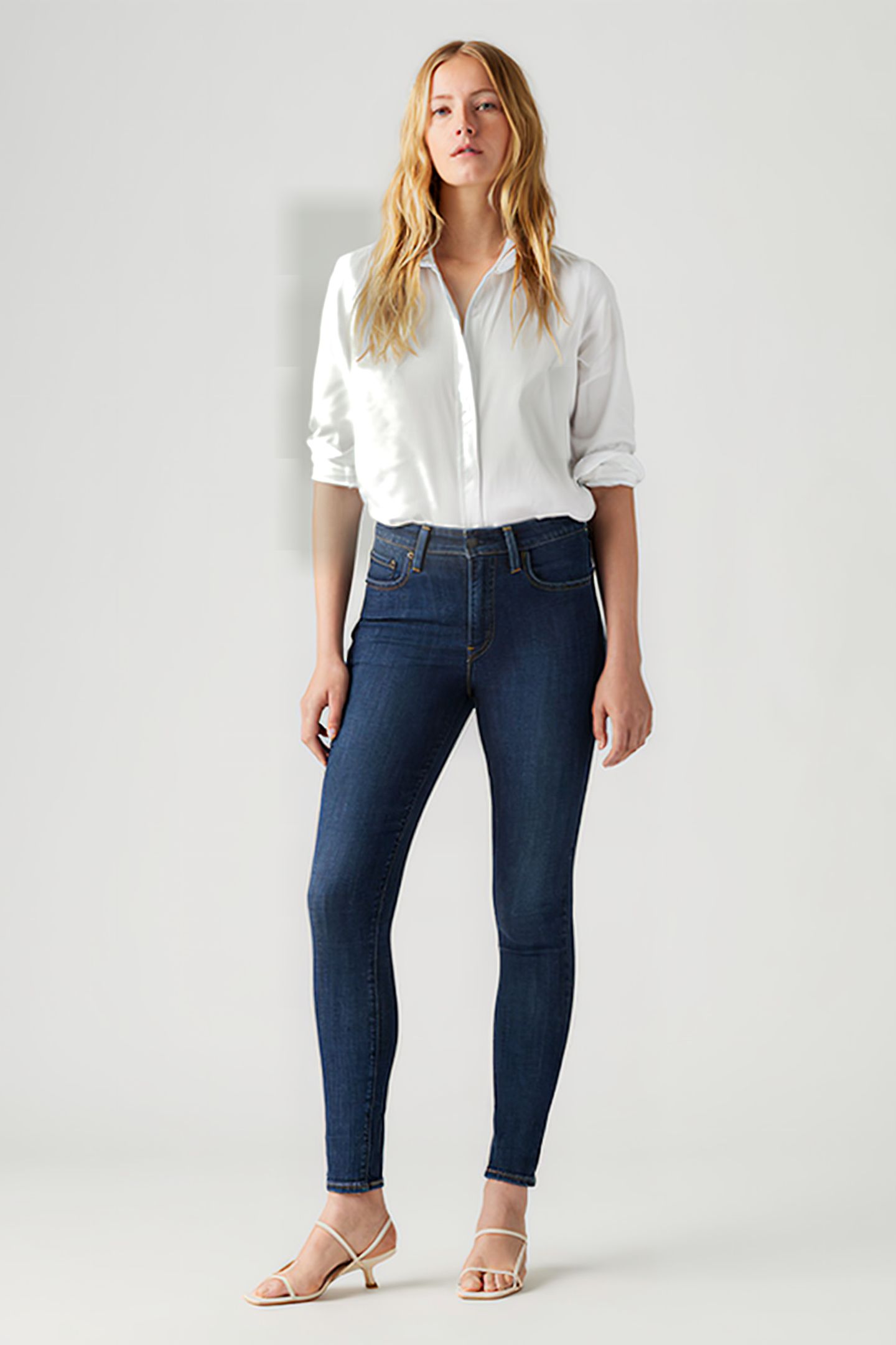 721 HIGH RISE SKINNY BLUE STORY 1