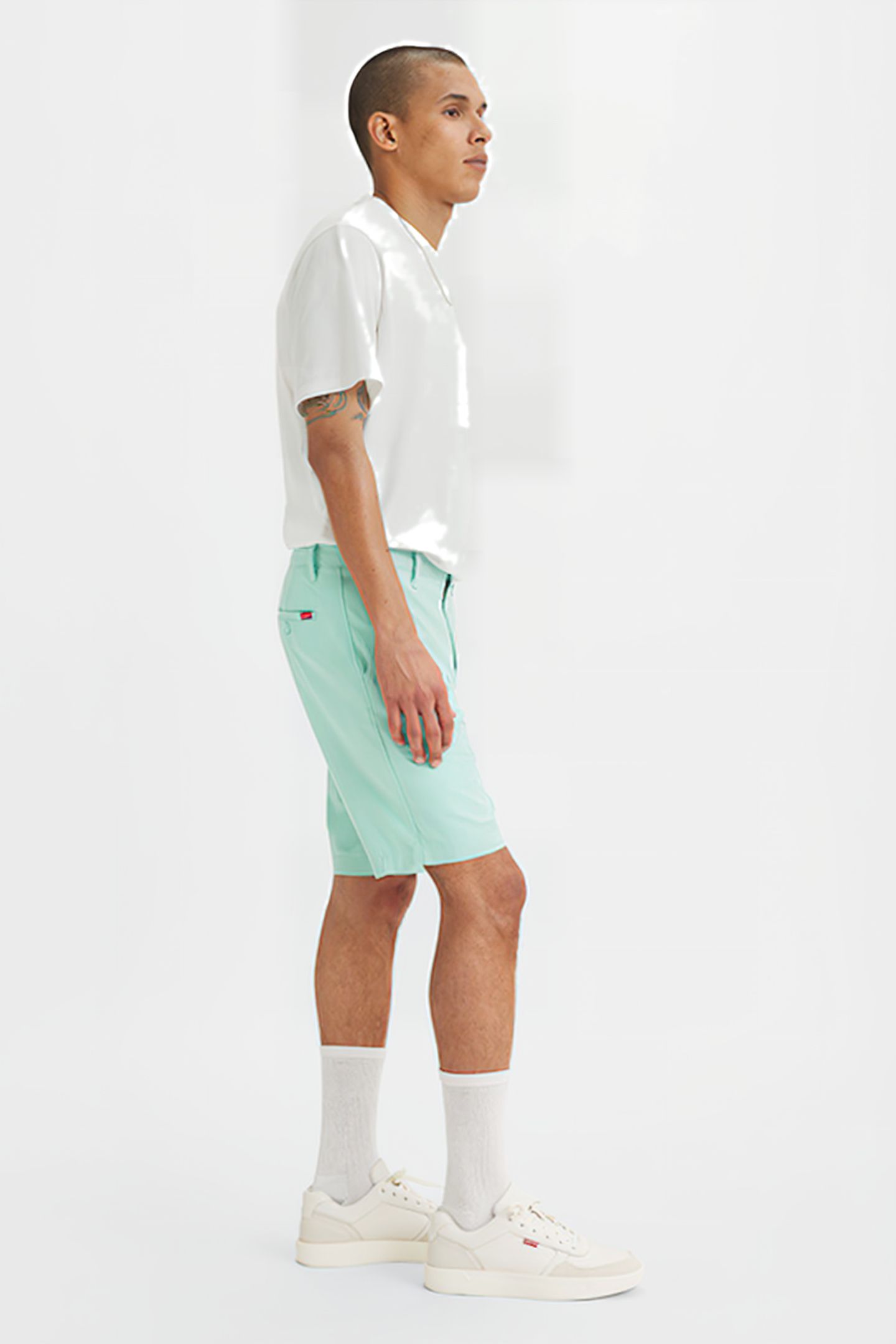 XX CHINO SHORTS III PASTEL TURQUOISE LT 4