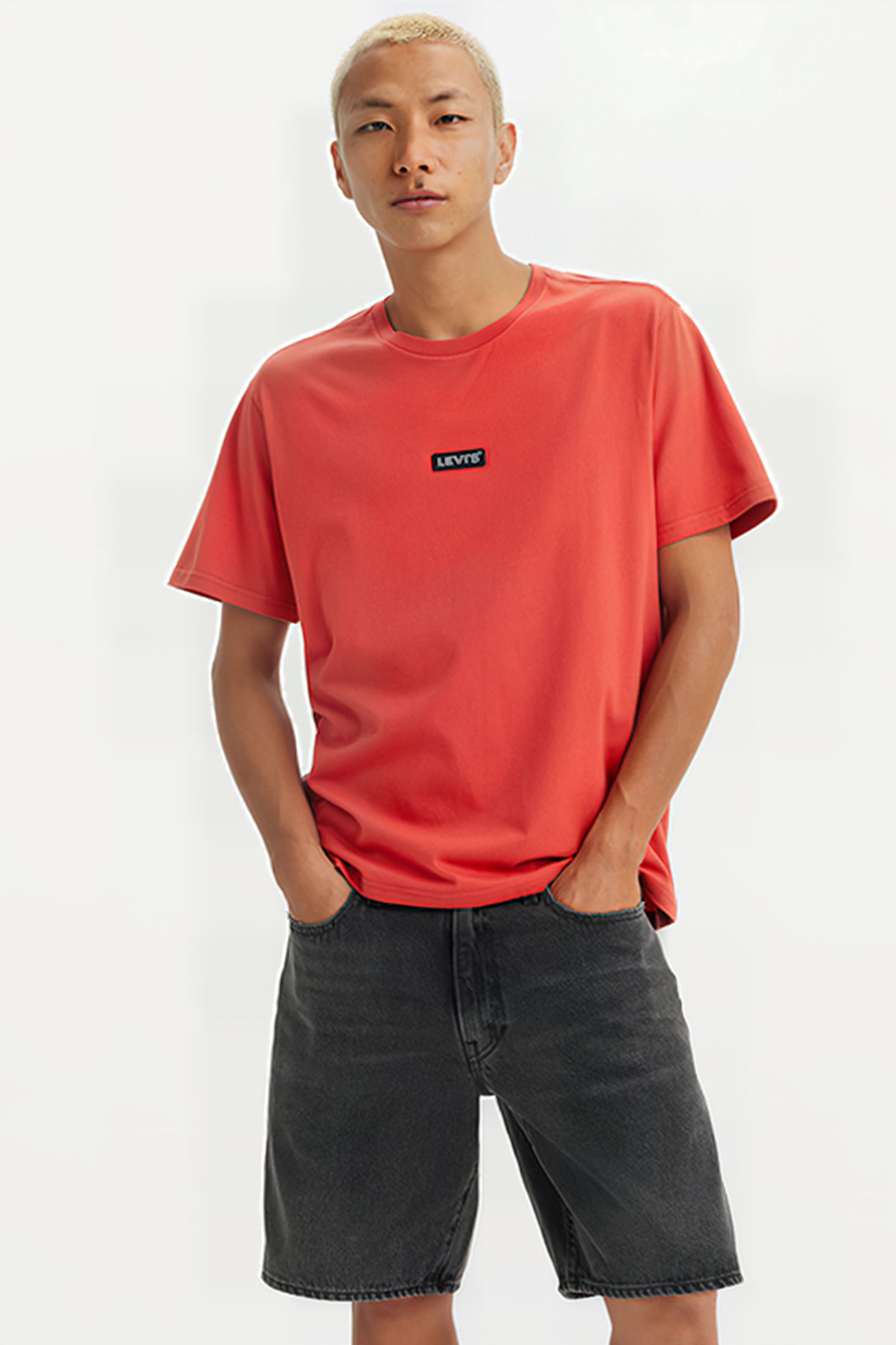 SS RELAXED BABY TAB T SUNDOWN RED 4