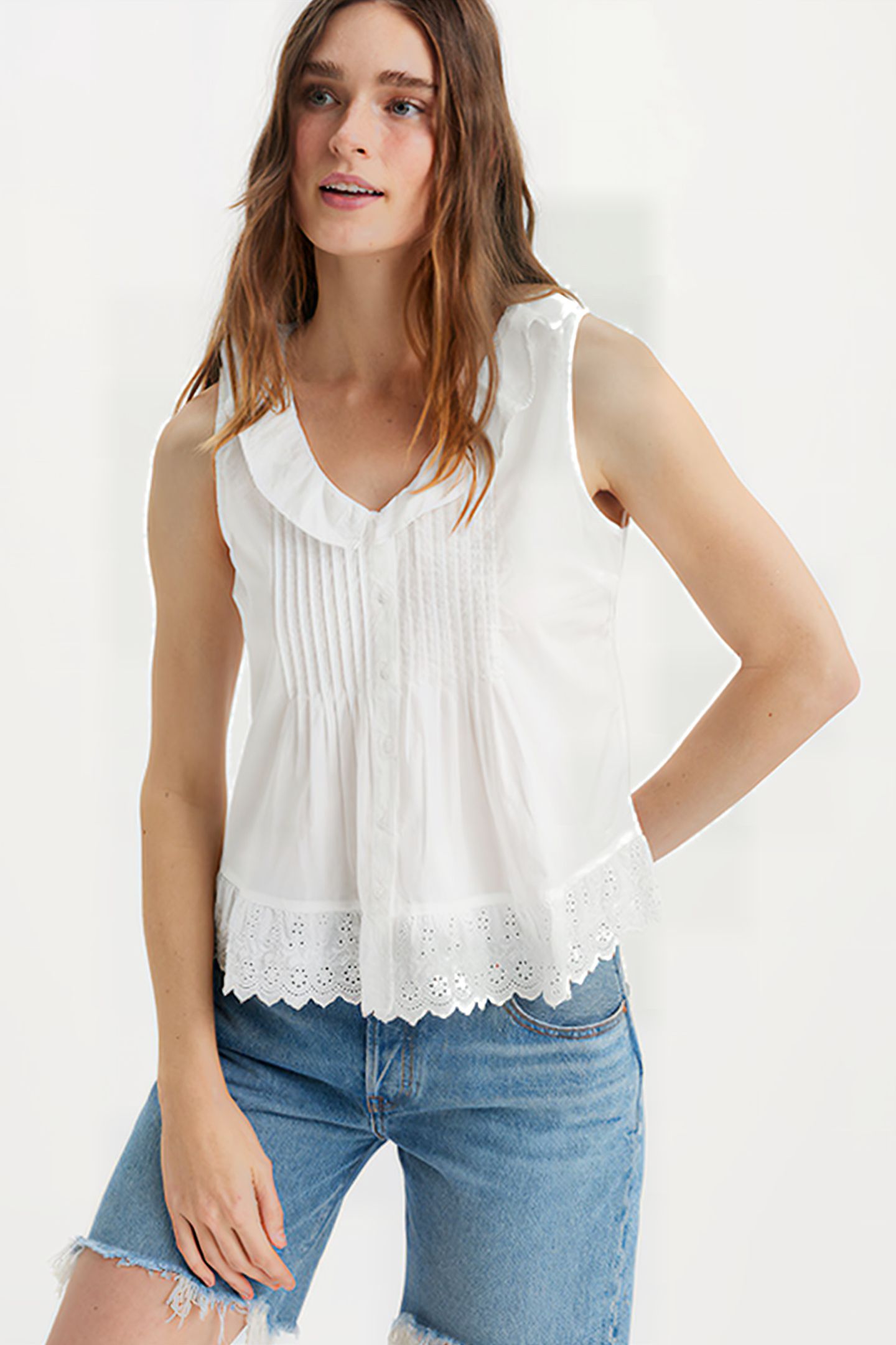 FAUNA BLOUSE BRIGHT WHITE 5