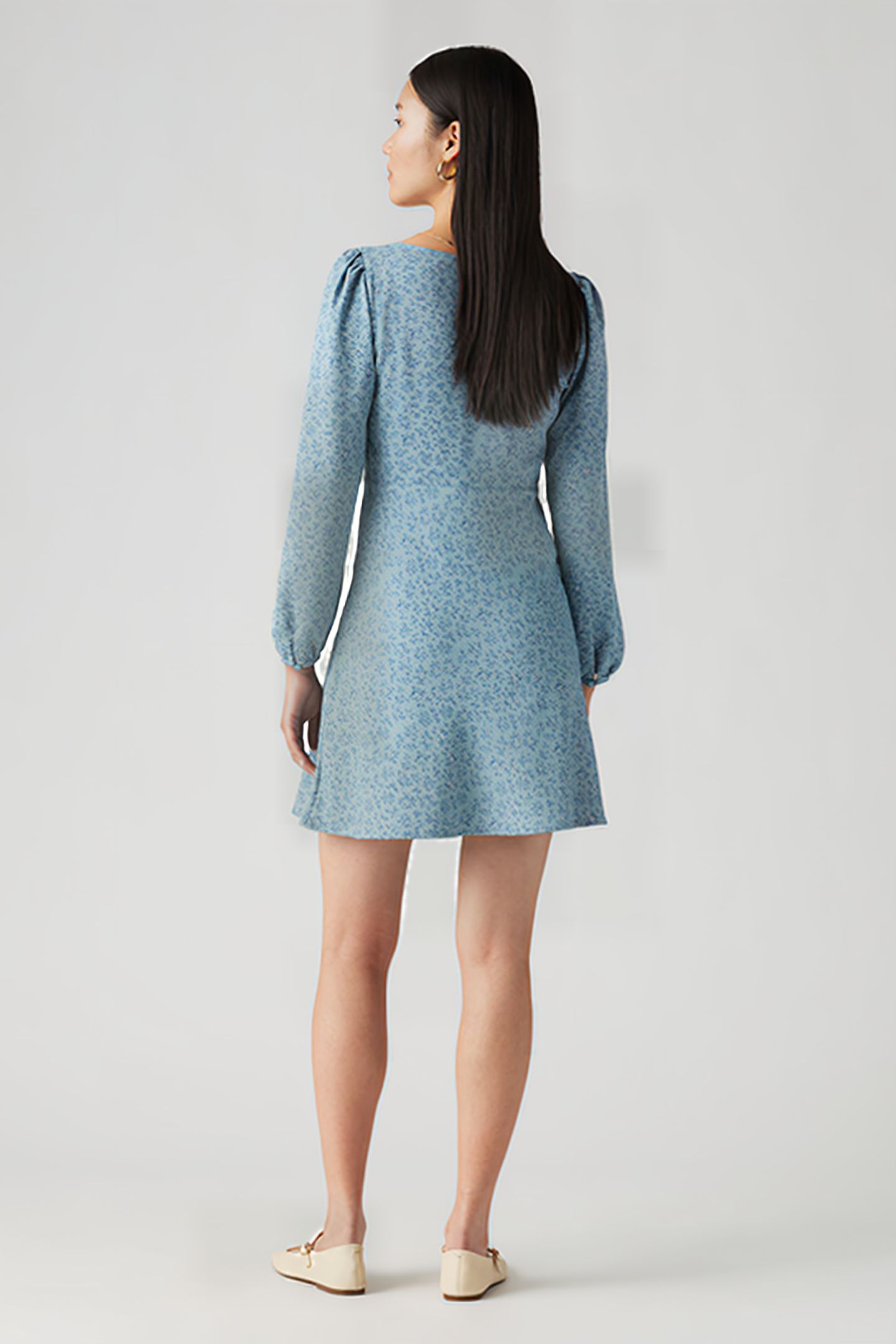DELRAY LS MINI DRESS QUEEN B FLORAL ARON 2