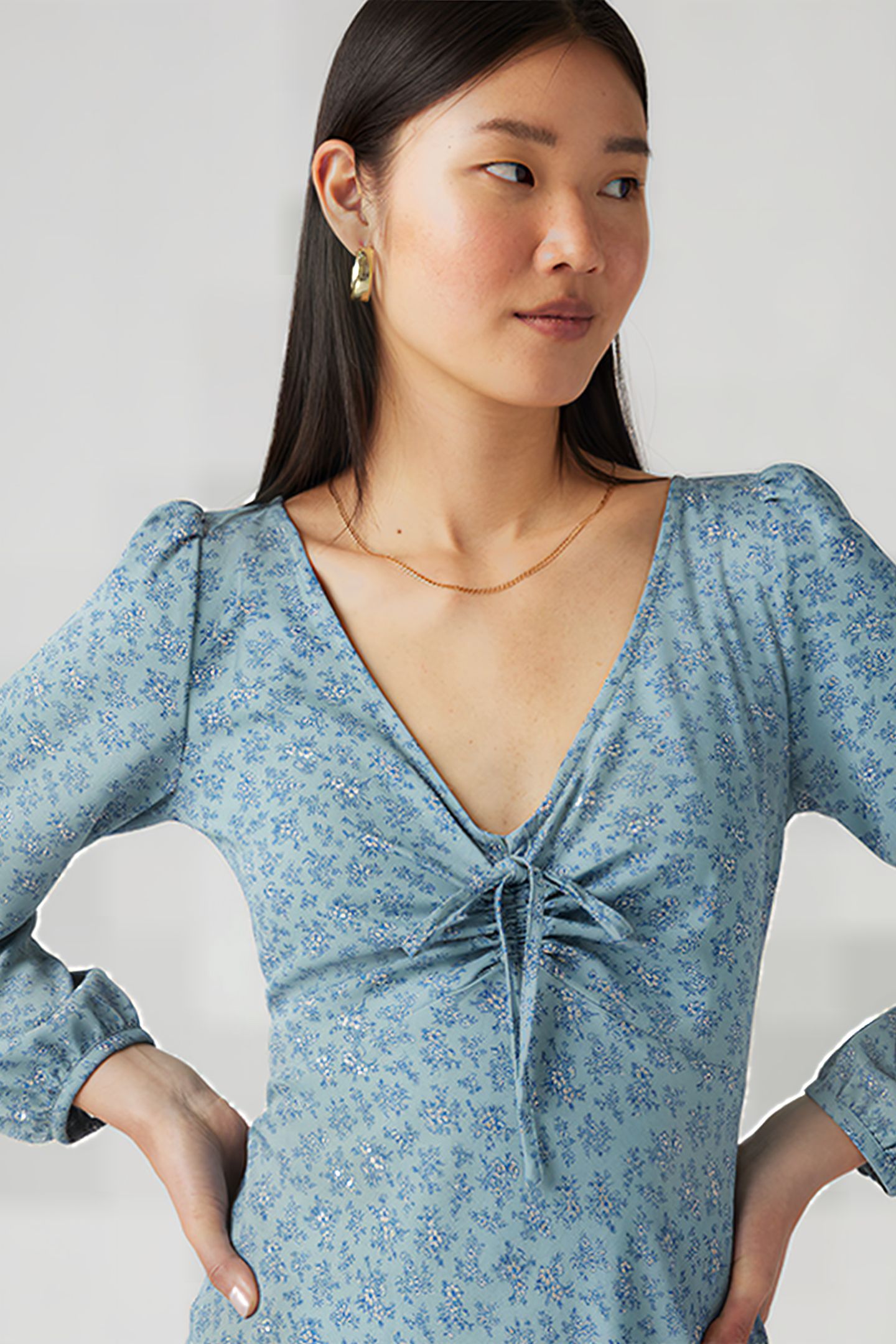 DELRAY LS MINI DRESS QUEEN B FLORAL ARON 6