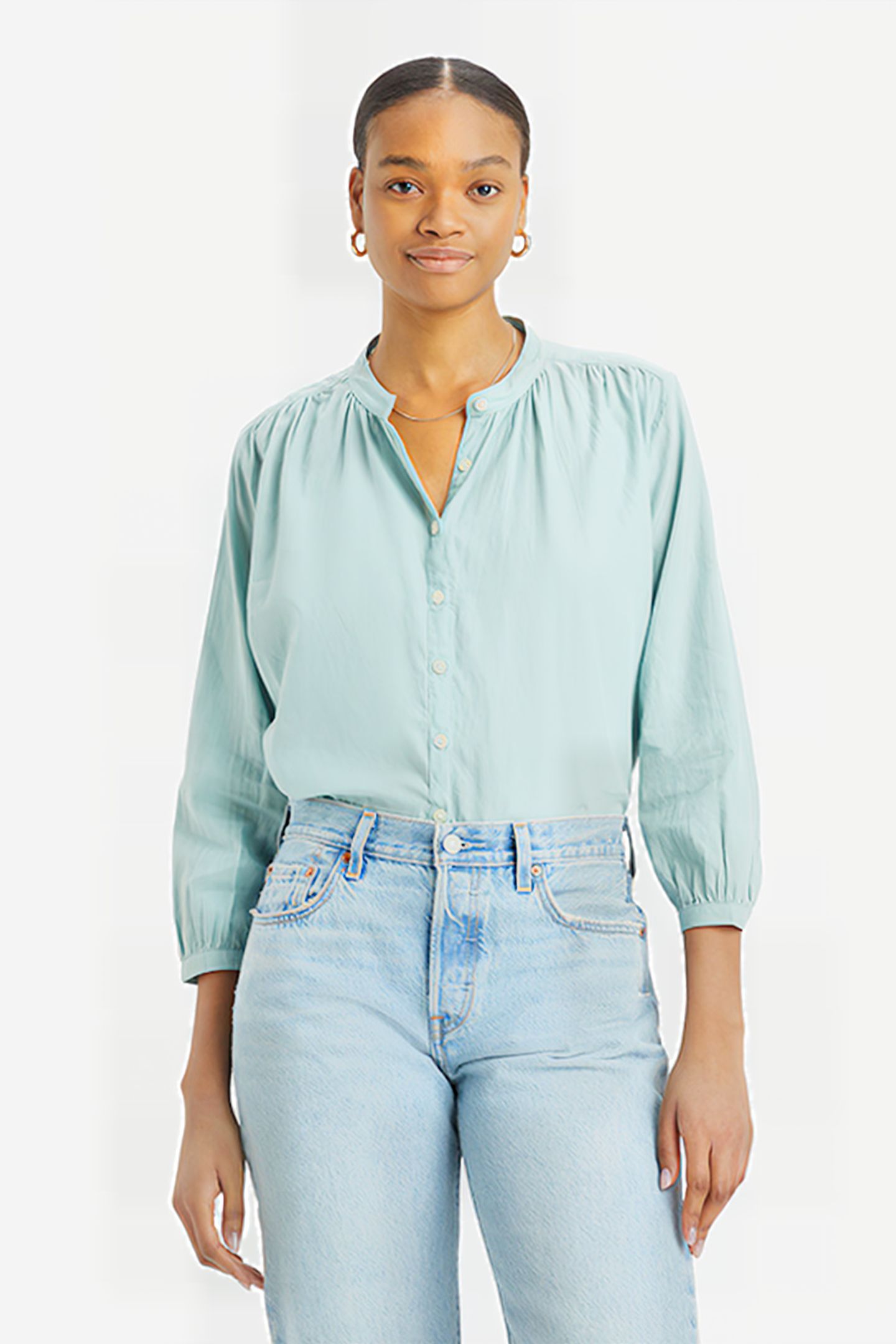LILAH BLOUSE BLUE SURF 1