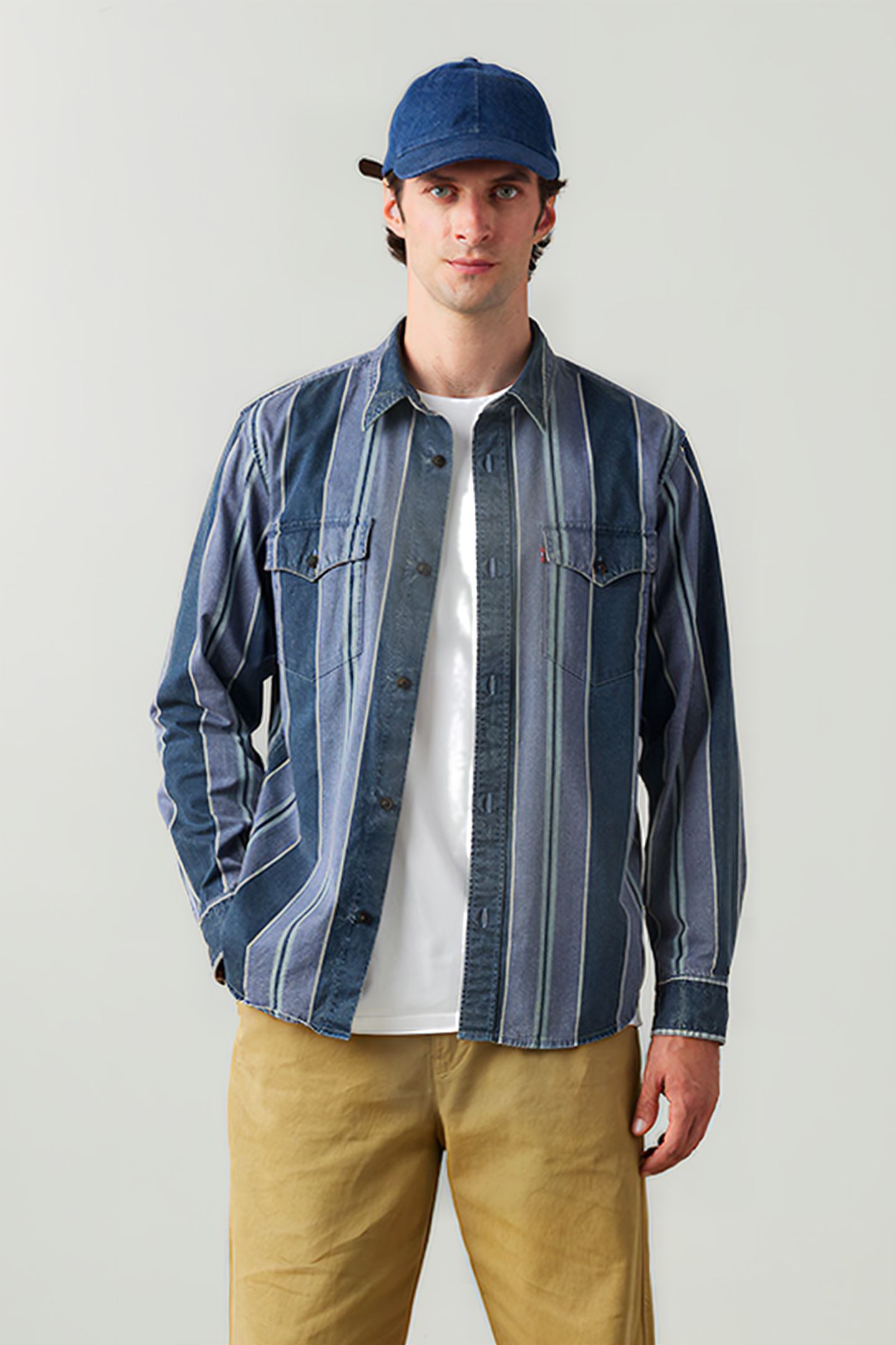 RELAXED FIT WESTERN CARSON STRIPE 1