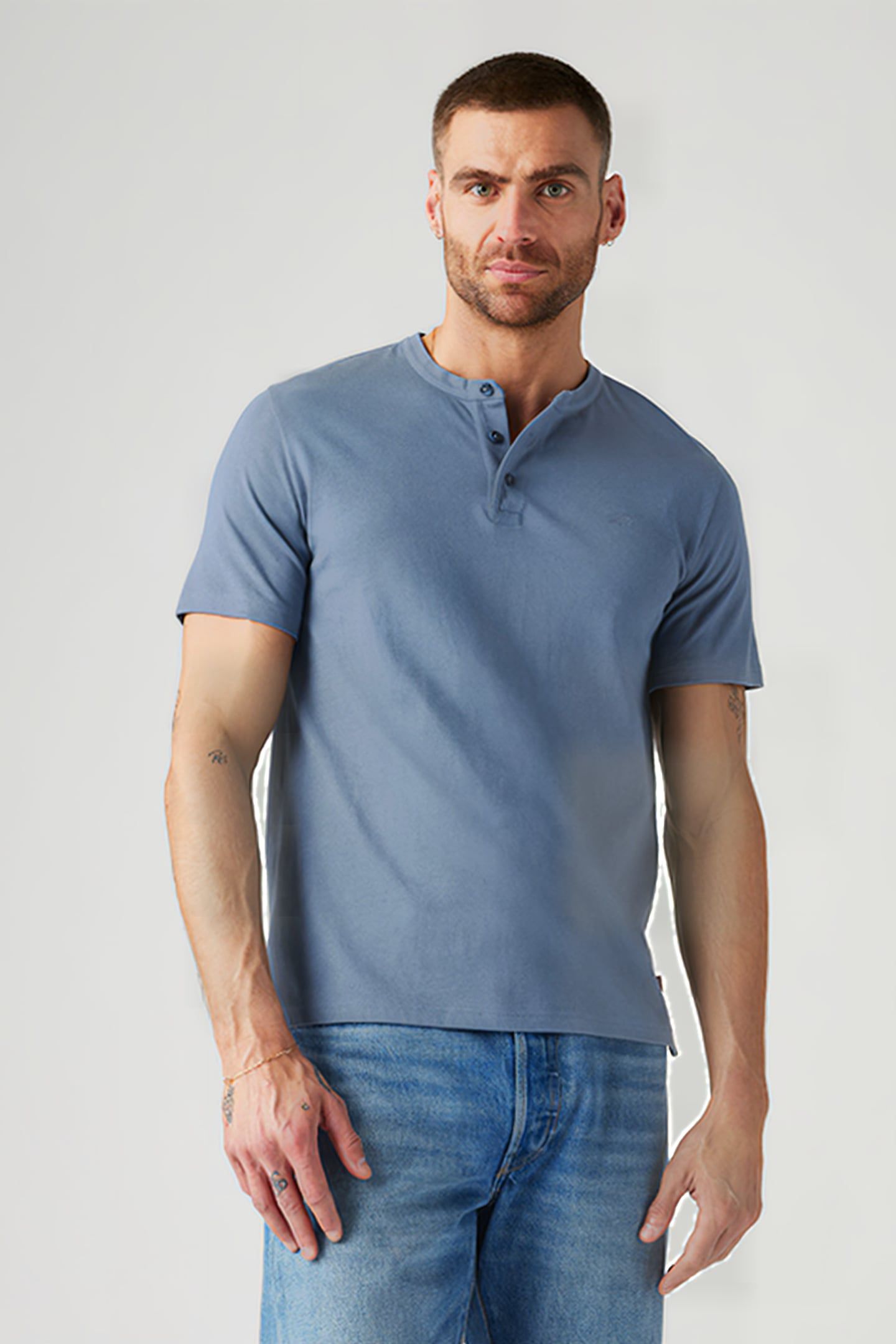 SS HM HENLEY VINTAGE INDIGO X 4