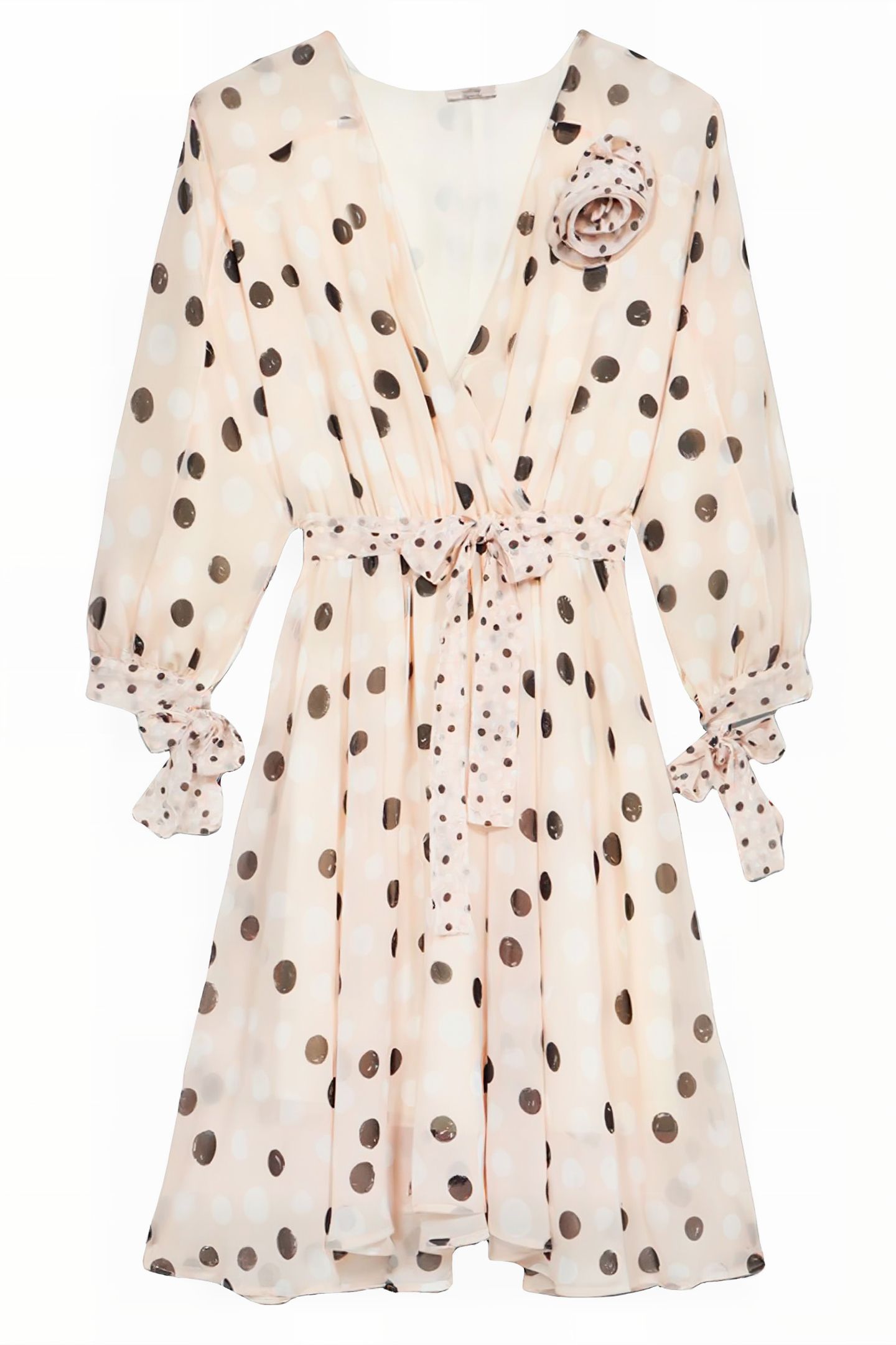 POLKA DOT DRESS WITH BOW PINK 3