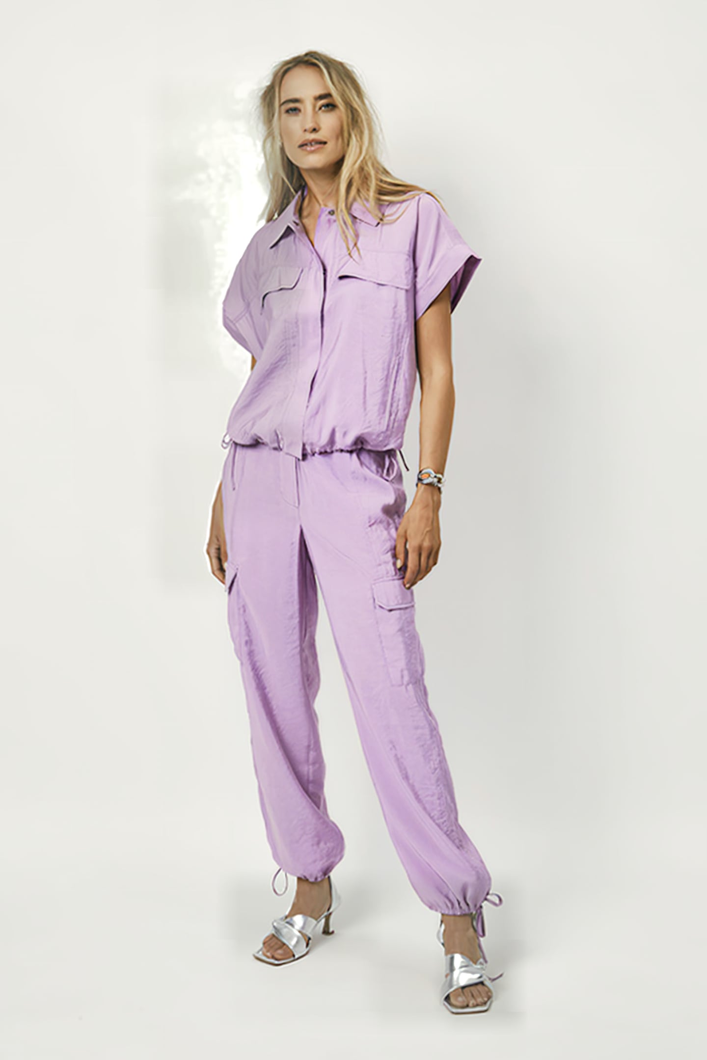 AESTHETIC PARACHUTE PANTS FONDANT PINK 9