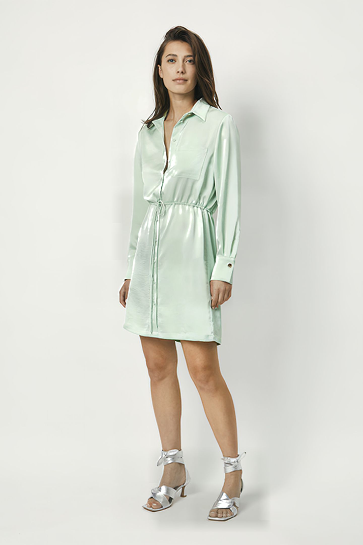NICOLA SHIRT DRESS PISTACHIO 11