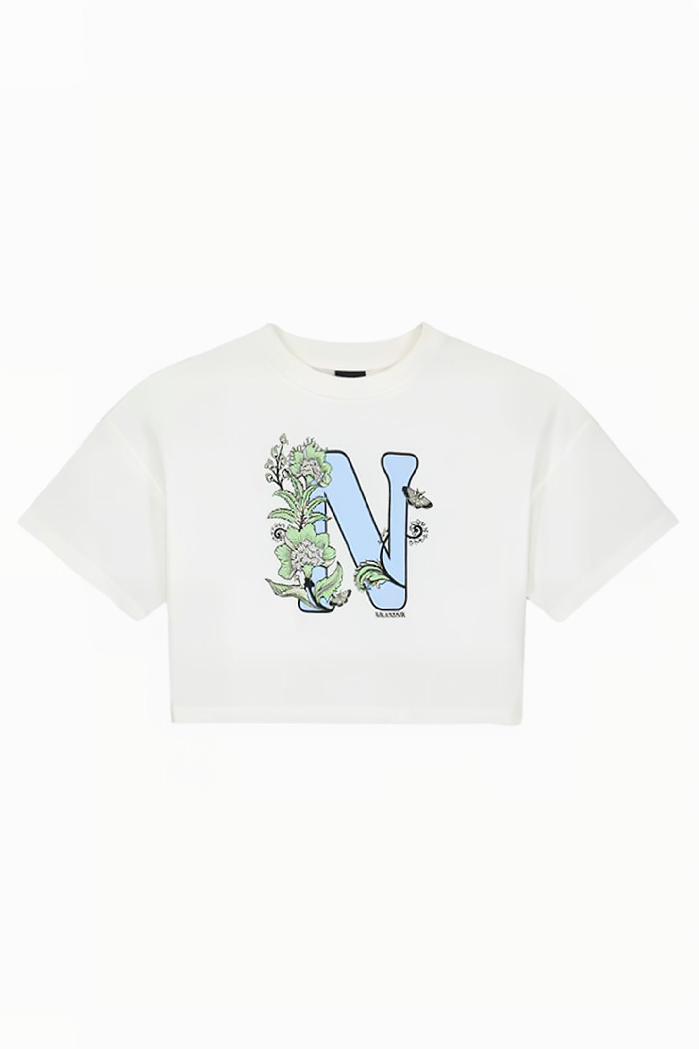FLORAL N T-SHIRT ICE BLUE 1