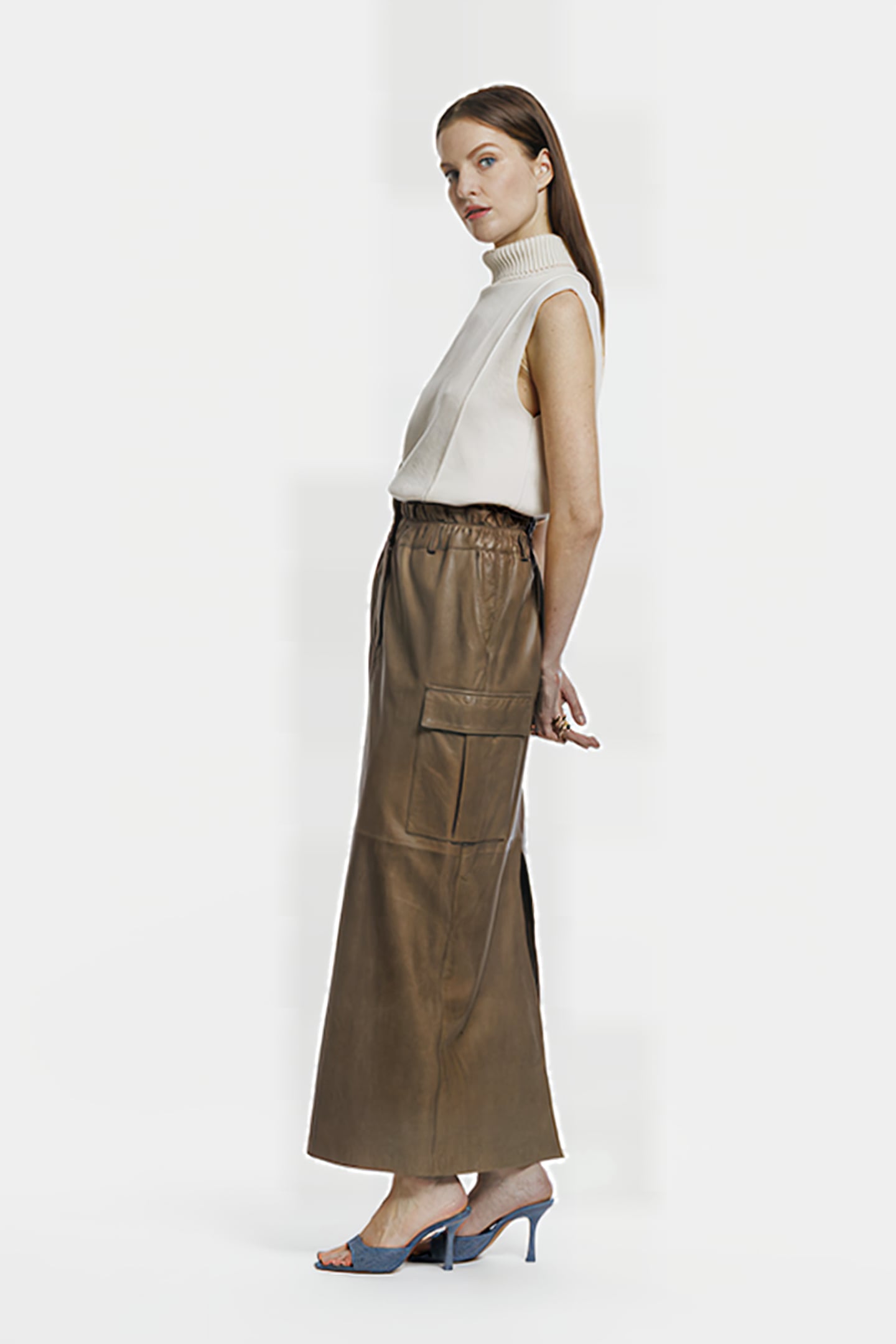 MANDY SKIRT DARK SAND 3
