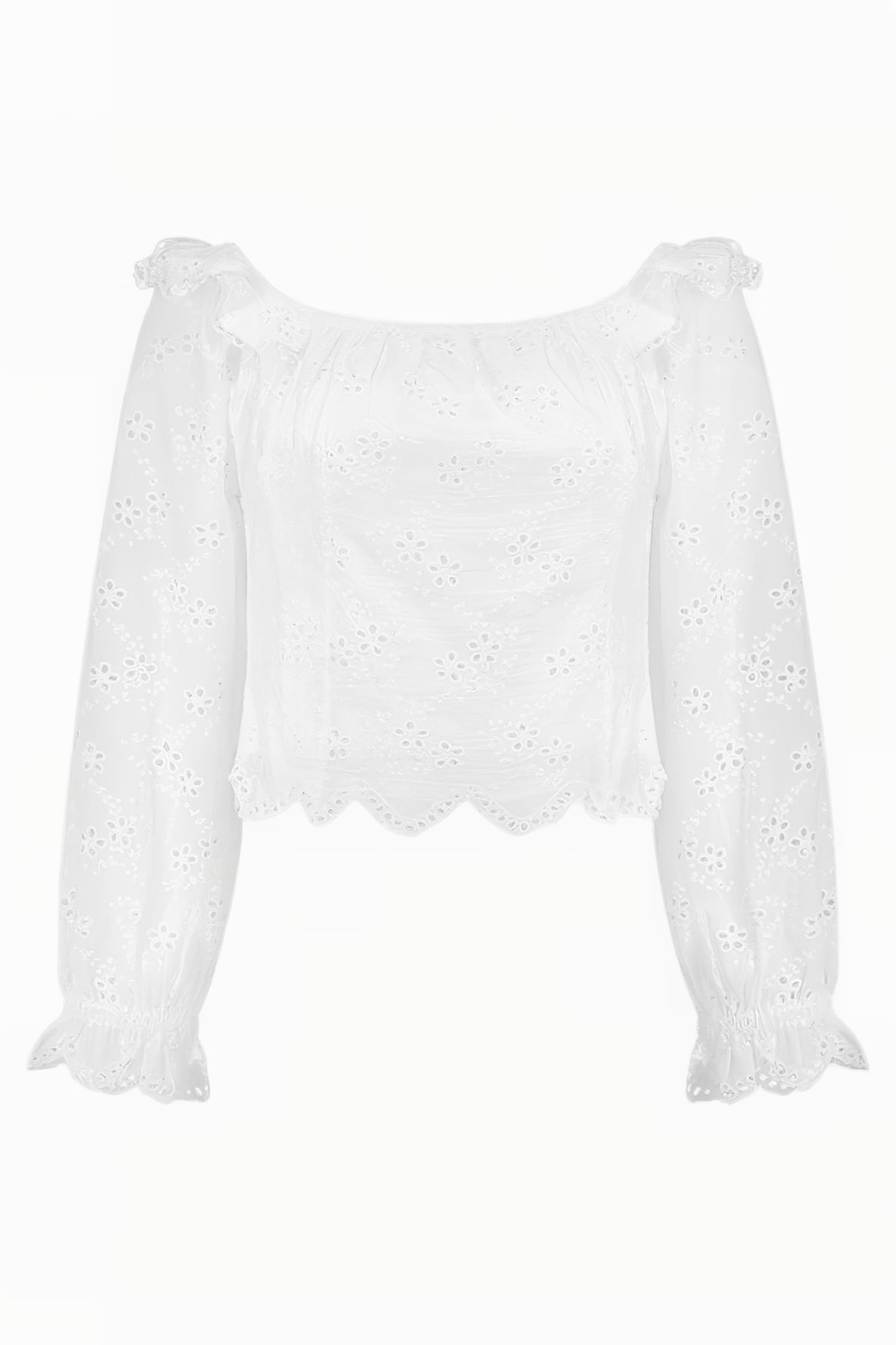 REBECY BRODERIE TOP STAR WHITE 1