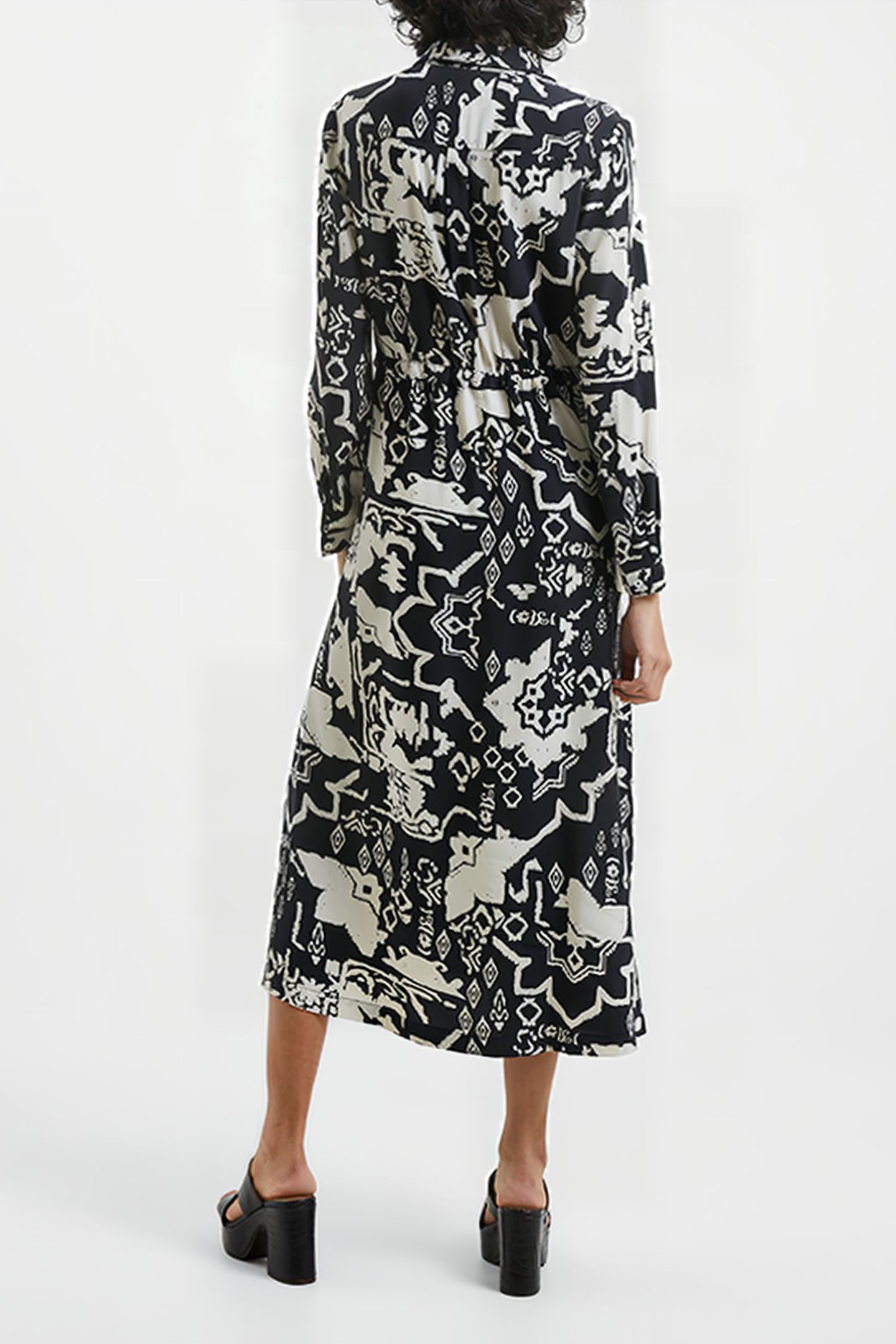 DEON DELPH DRAPE DRS BLACK/CREAM 2