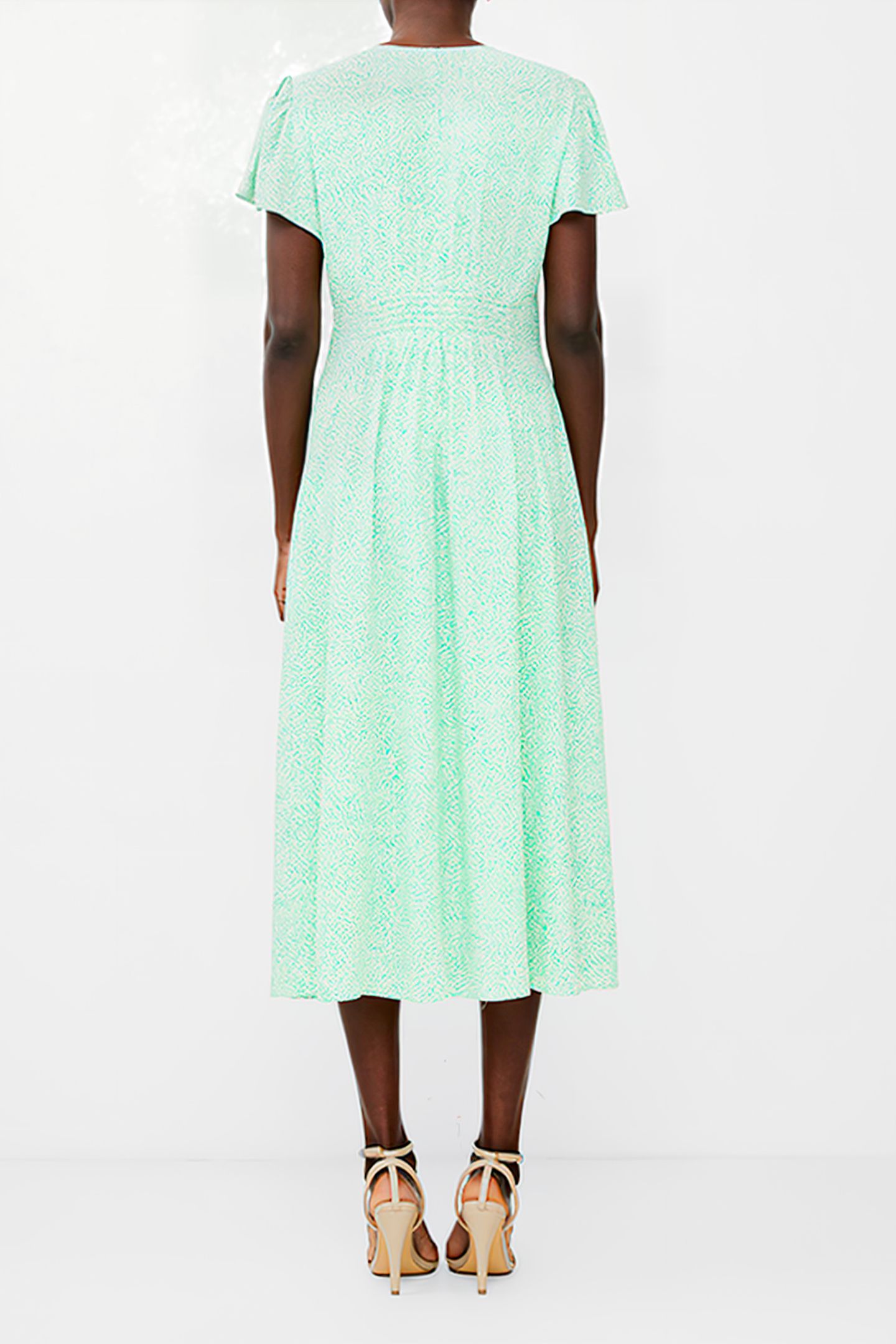 BERNICE VNK TEA DRESS MINTED GREEN 2