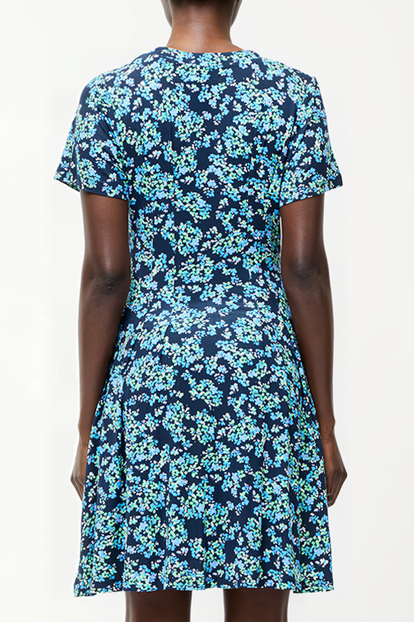 BENEDETTA FLIPPY DRESS SZ18 MIDNIGHT MULTI 2