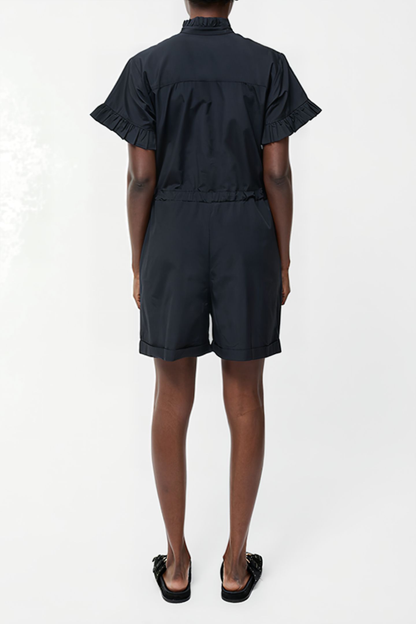 FRILL PLAYSUIT SZ18 BLACK 3