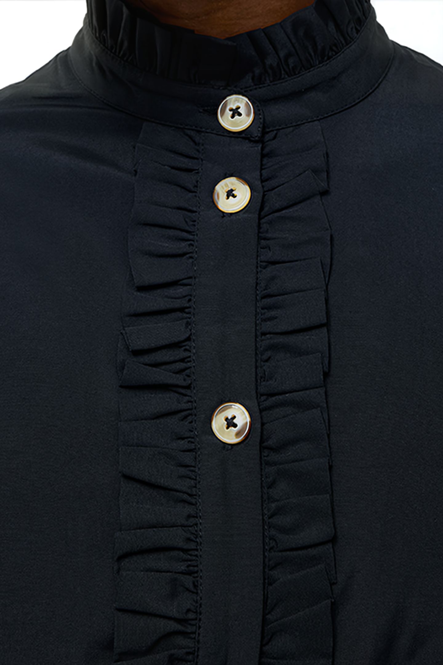 FRILL PLAYSUIT SZ18 BLACK 4