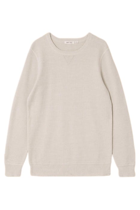 ATTADALE CREW NECK JUMPER LIGHT GREY 3