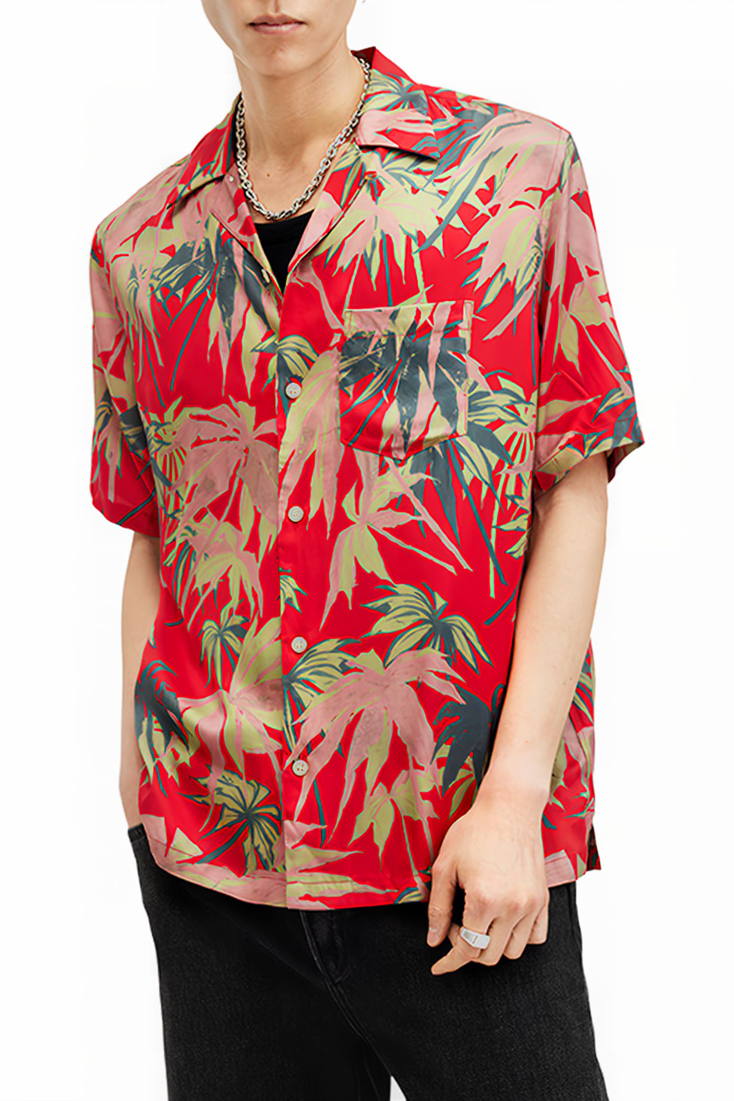 HUDSONY SS SHIRT SCARLETT RED 1