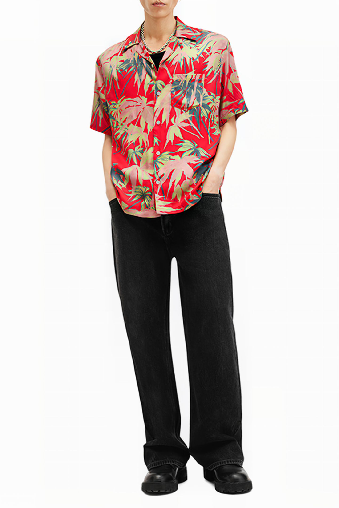 HUDSONY SS SHIRT SCARLETT RED 3