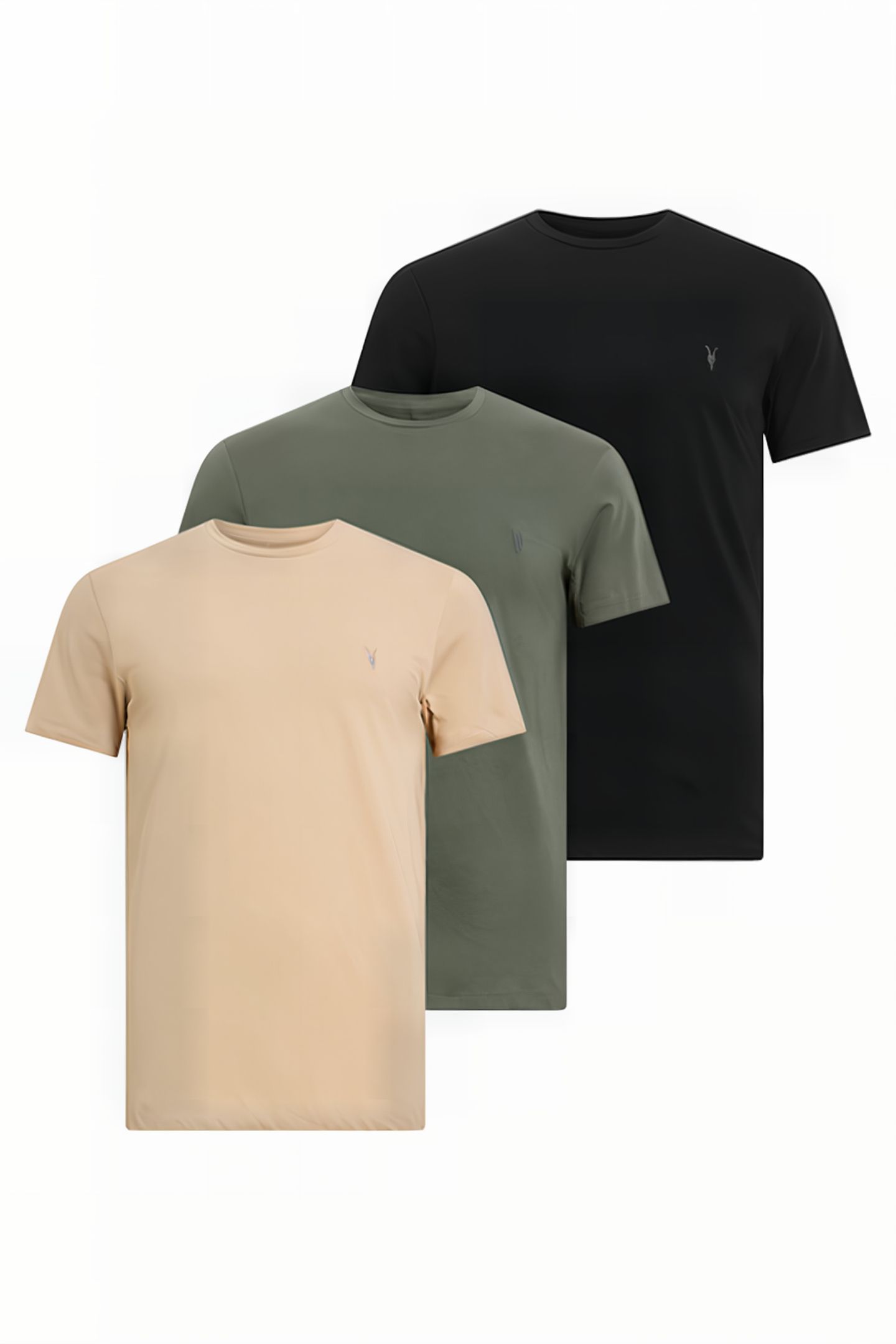 TONIC SS CREW 3 PK GREEN/TAUPE/BLACK 1