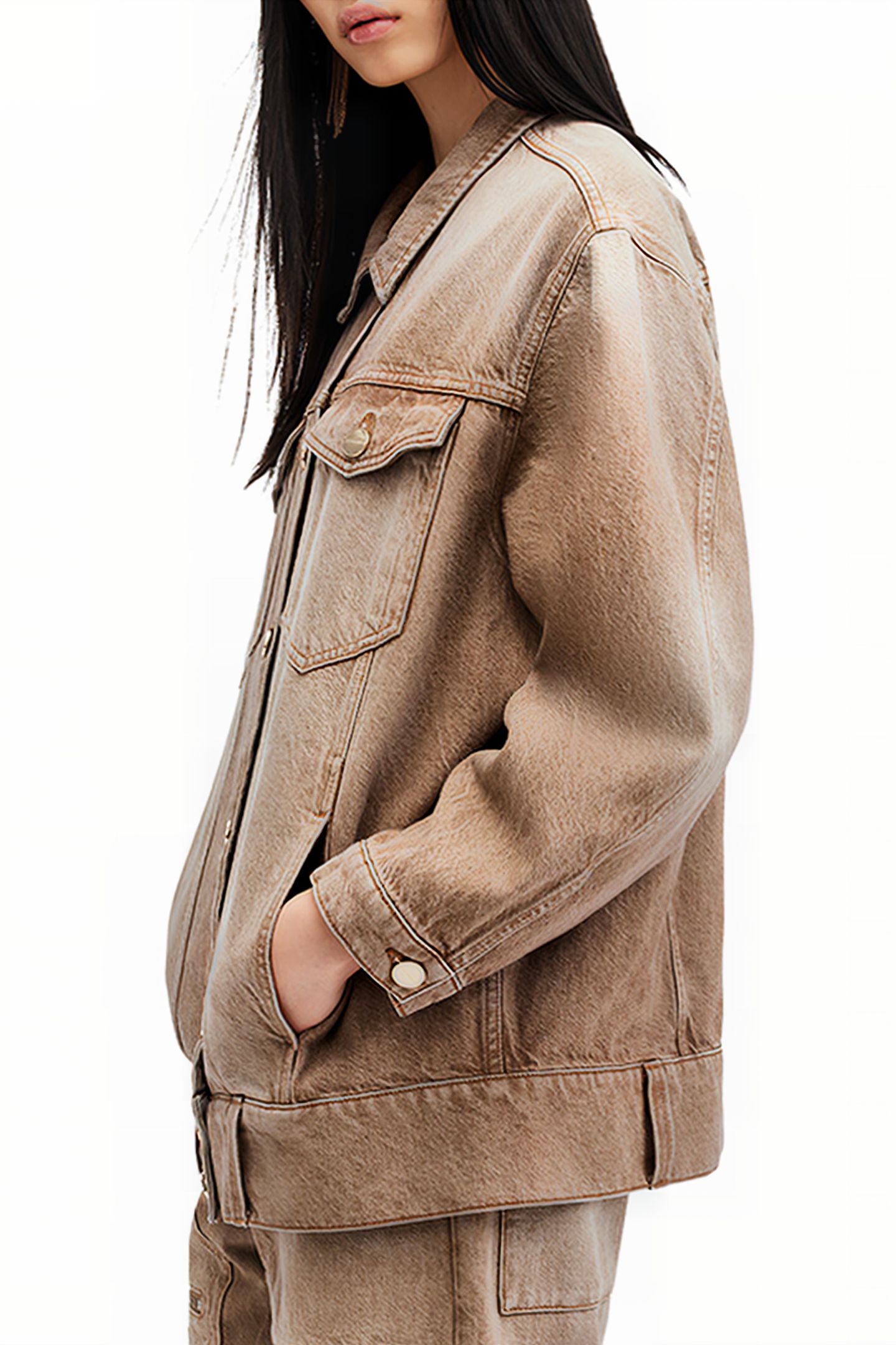 WILLOW DENIM JACKET LIGHT BROWN 6