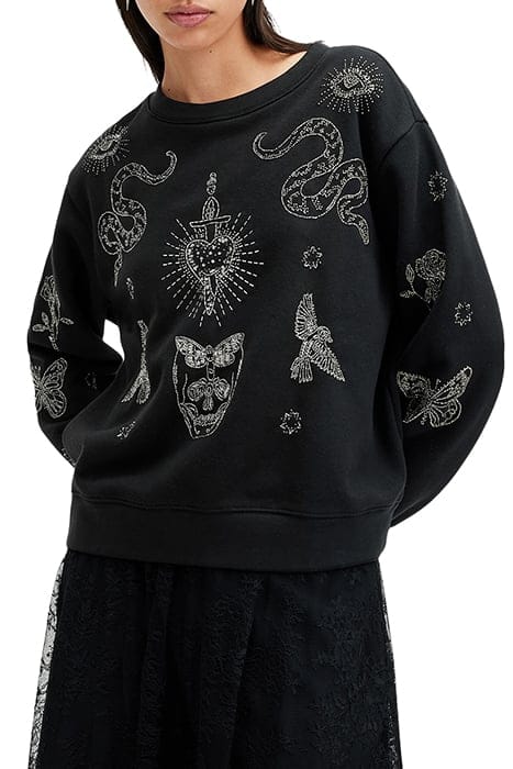 PIPPA HEX SWEAT BLACK 1