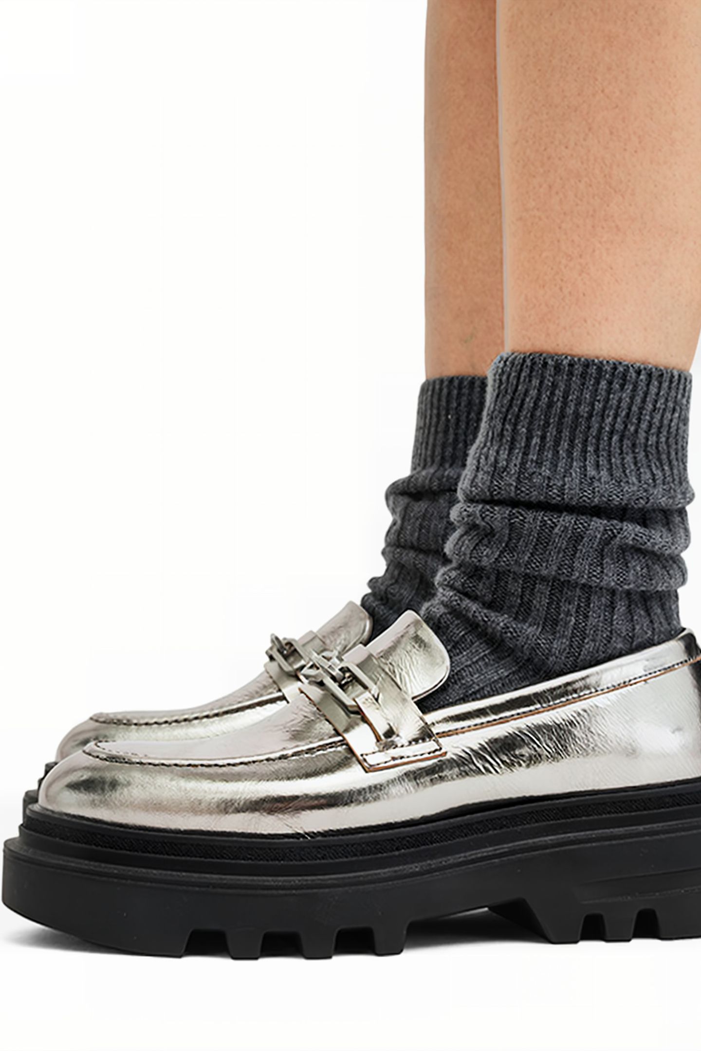 ALEXIA CHAIN LOAFER GUNMETAL GREY 2