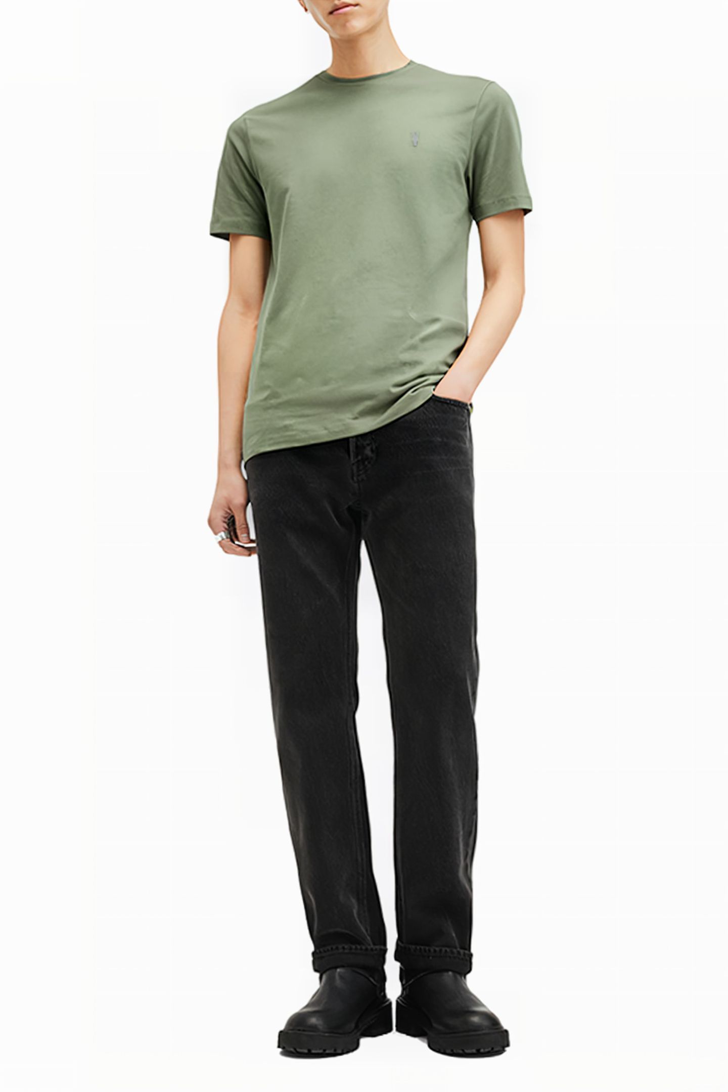 BRACE SS CREW FLEUR GREEN 3