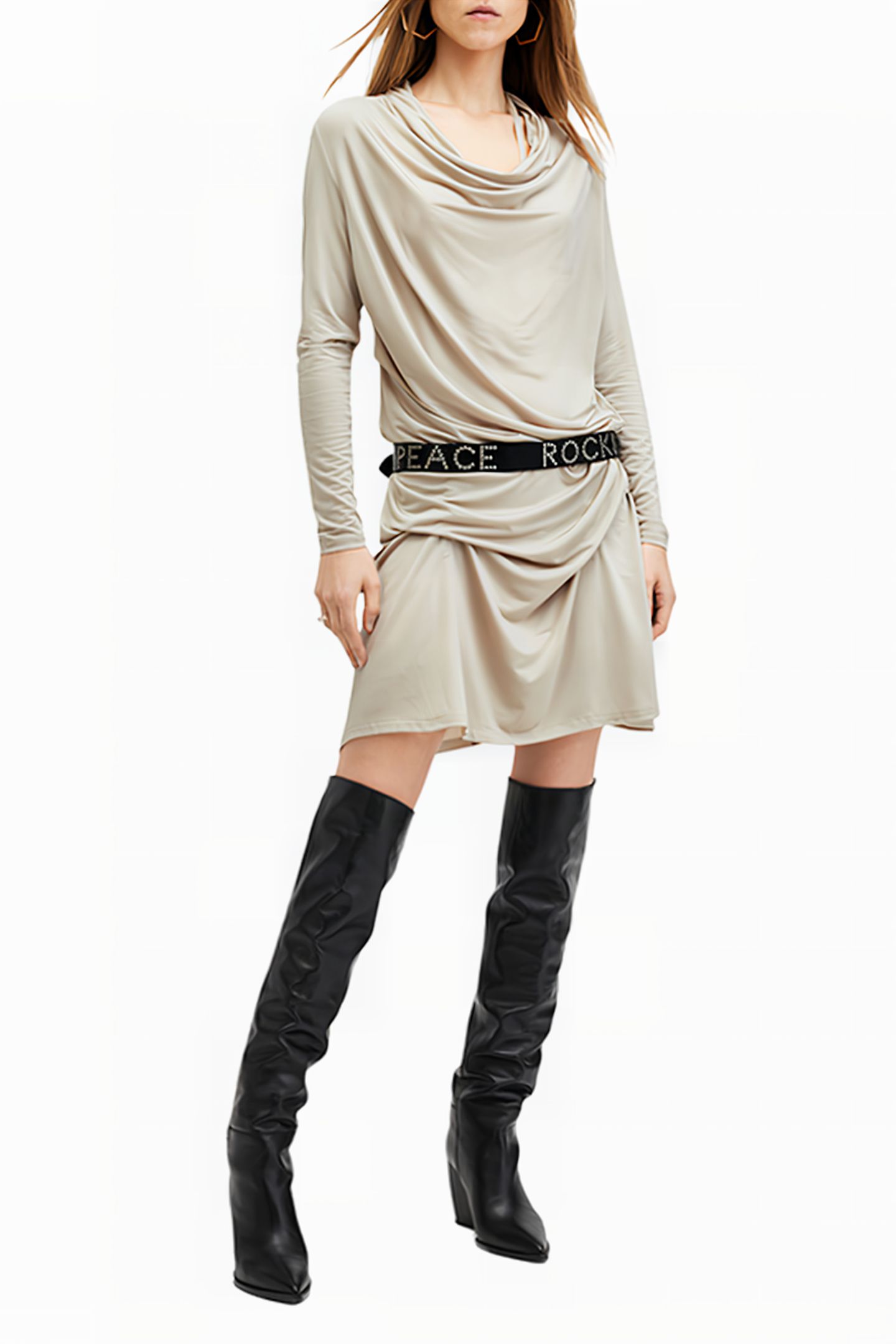 AMEI DRESS ECRU BEIGE 3