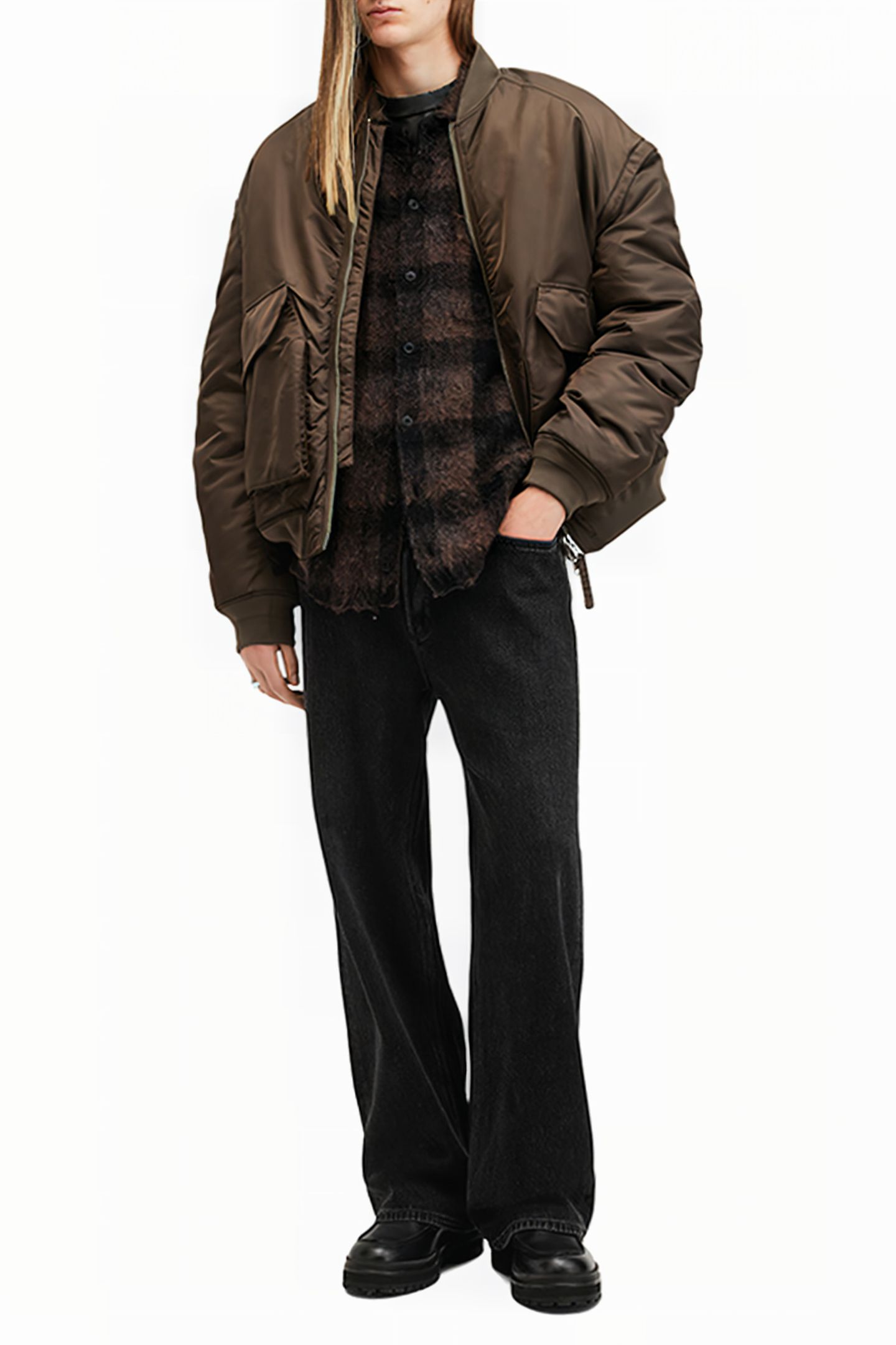 ASH CARDIGAN BROWN/BLACK 7