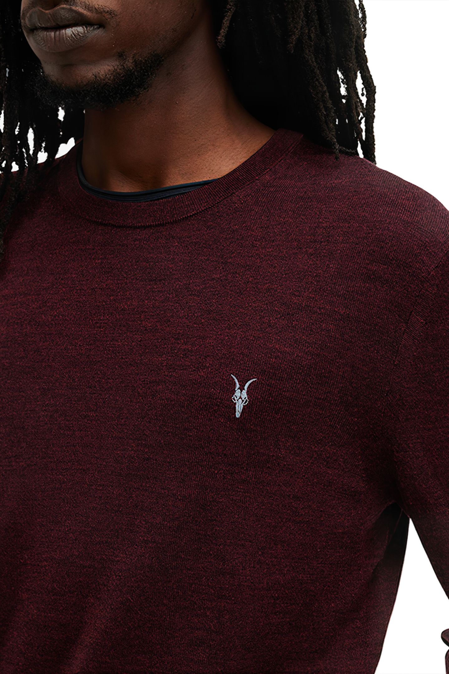 MODE MERINO CREW MARS RED 5