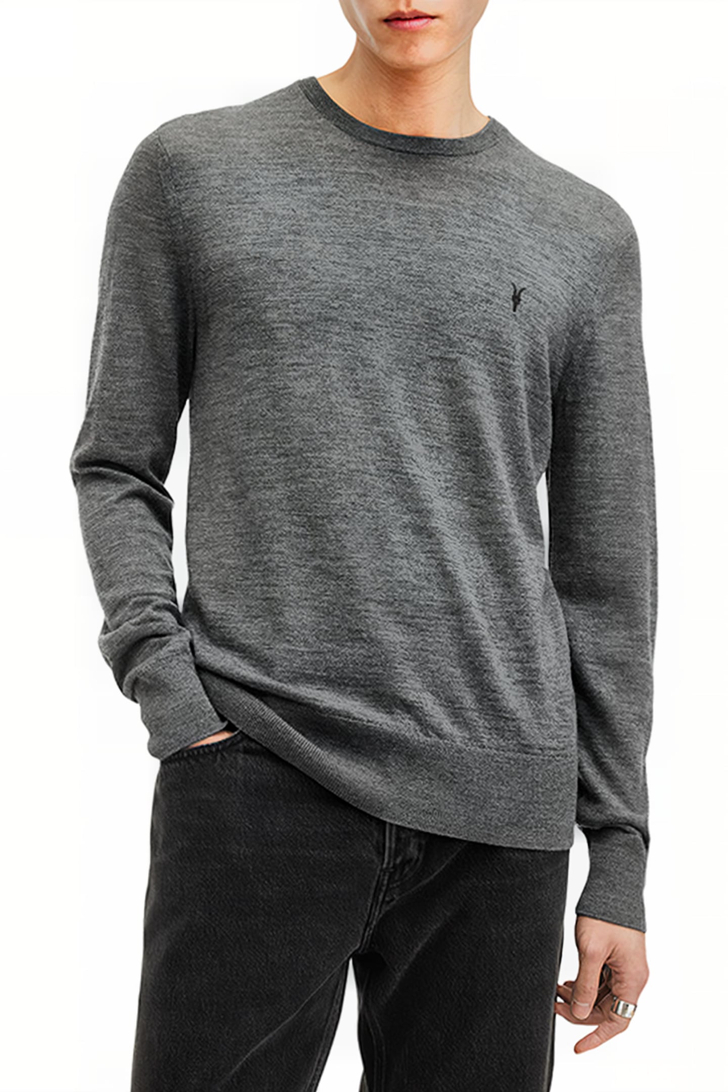MODE MERINO CREW CARTER GREY 1