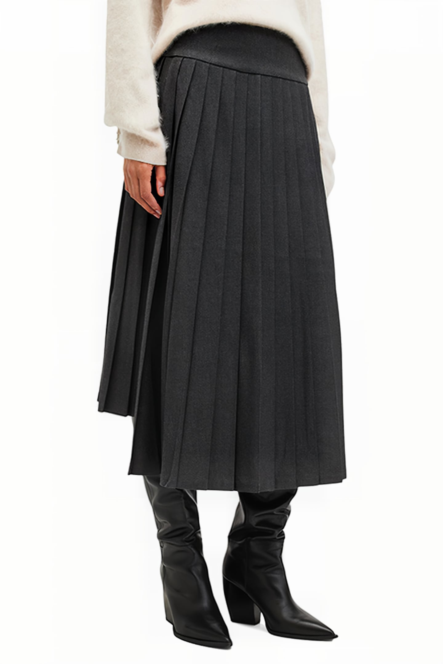 KAYA SKIRT CHARCOAL GREY 1