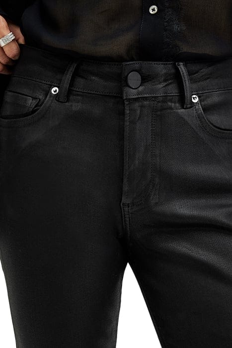 HALDAN SLIM BOOTCUT COATED BLACK 9