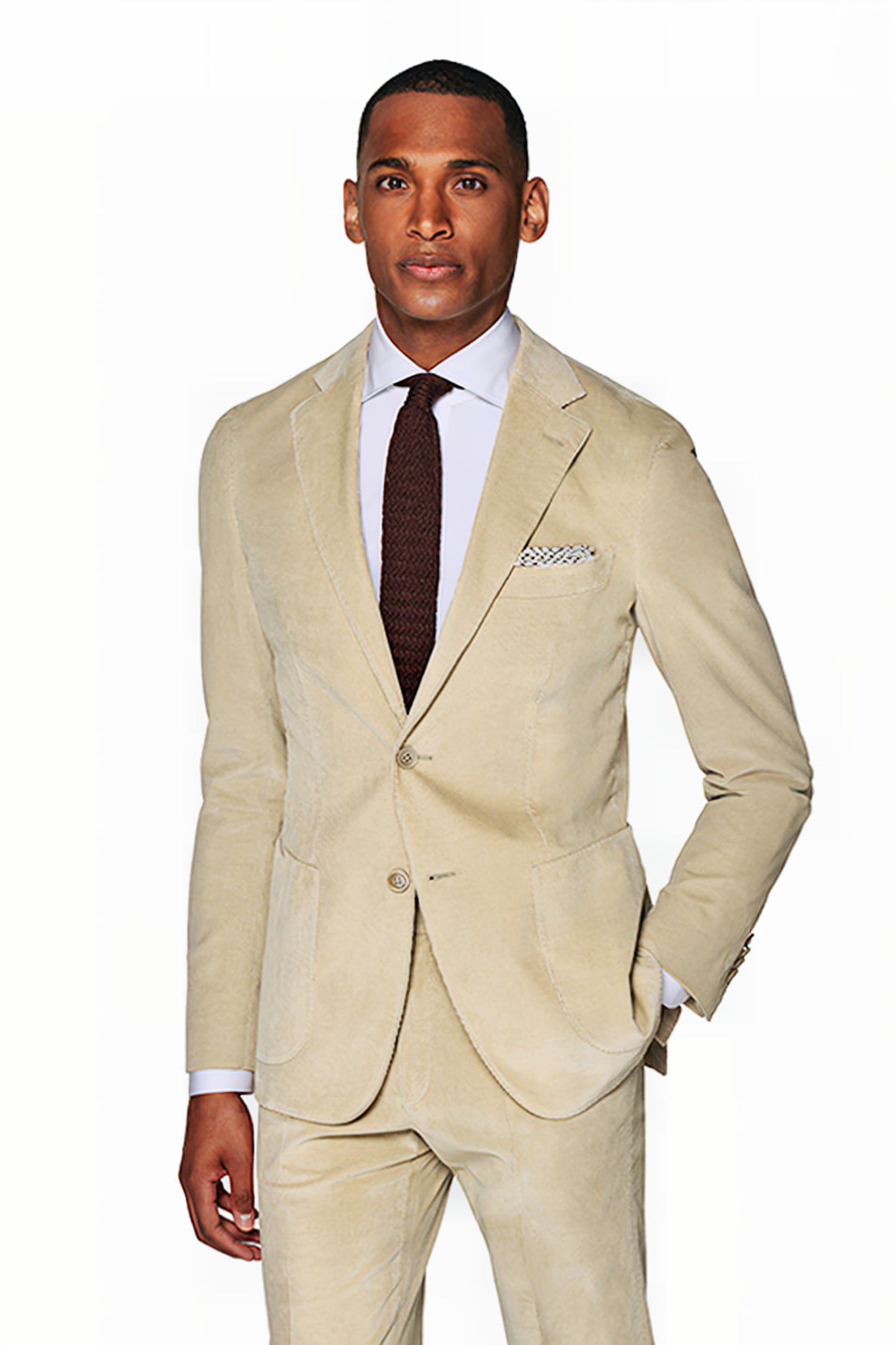 LIGHT BROWN TAILORED FIT HAVANA SUIT 3