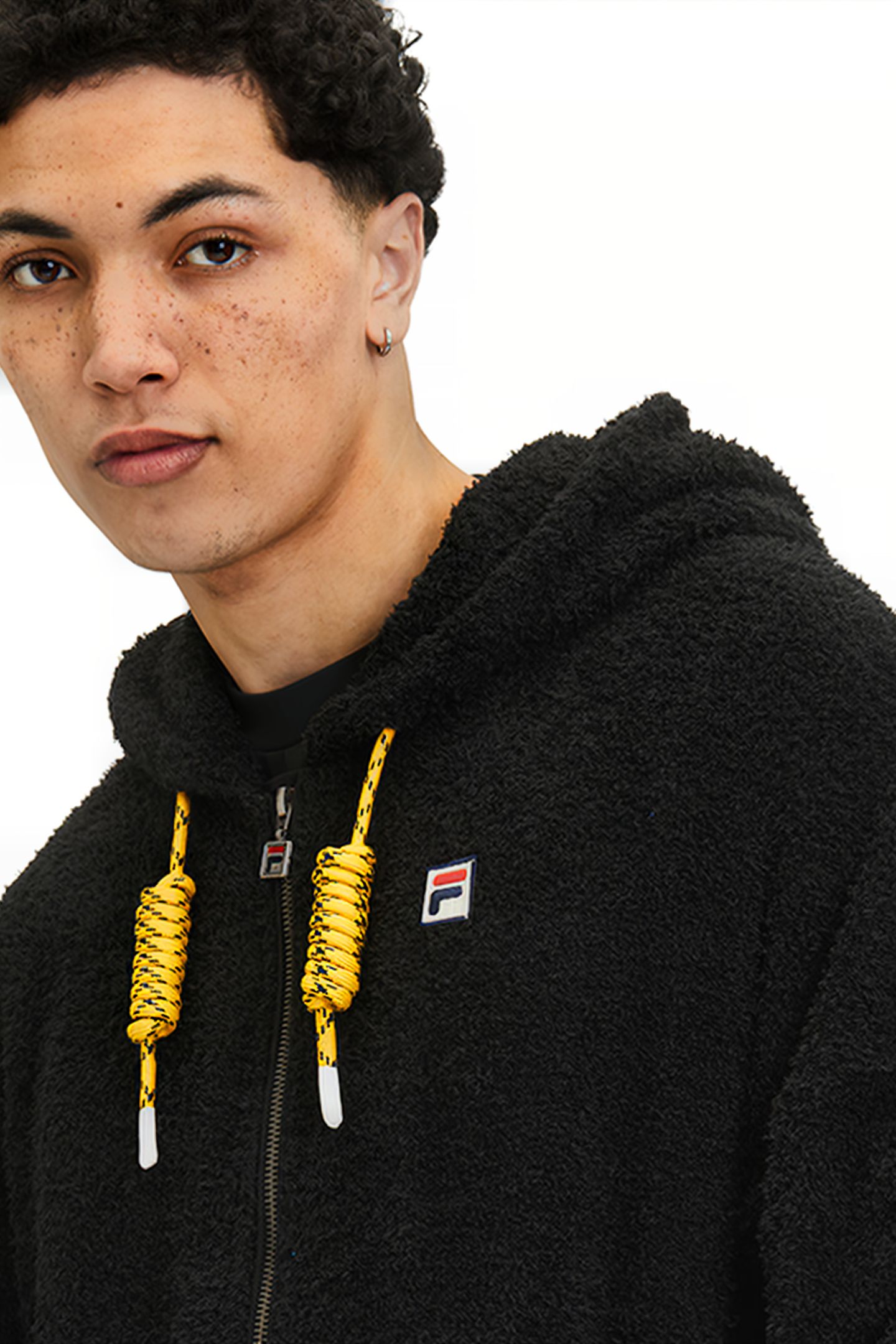 OVERSIZE TERRY FABRIC HOODIE BLACK 7