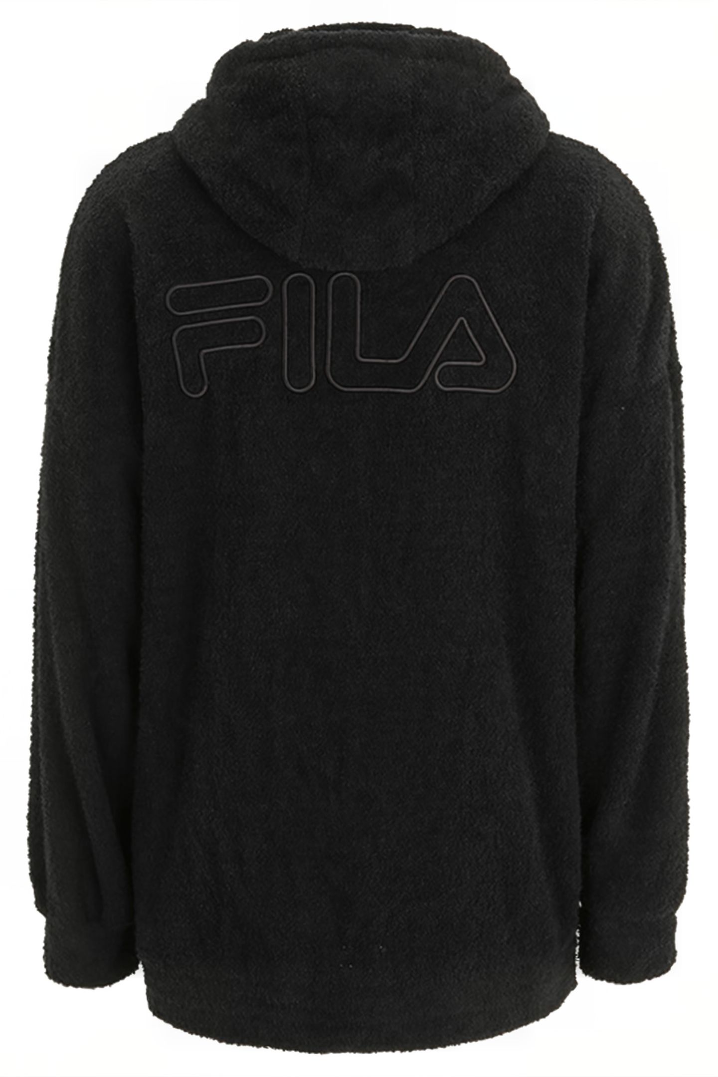 OVERSIZE TERRY FABRIC HOODIE BLACK 5