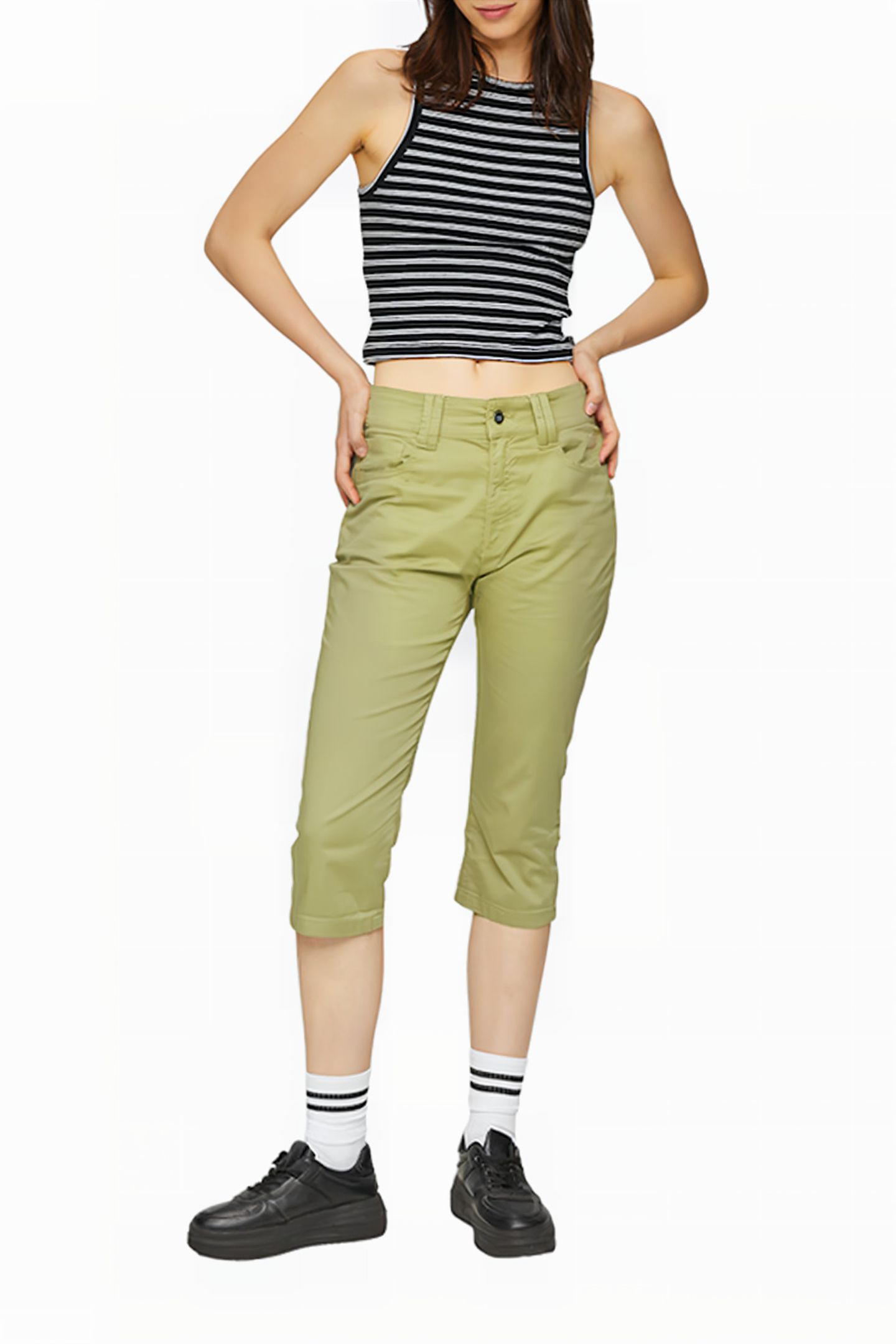 S.OLIVER-QS PANTS GREEN 2